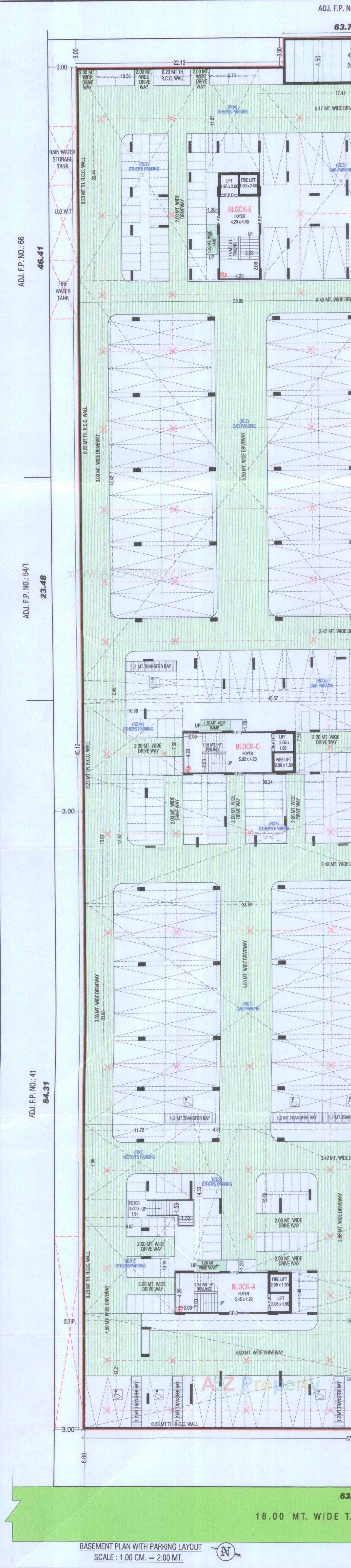 Layout of real estate project Mahadev Sky located at Ramol, Ahmedabad, Gujarat