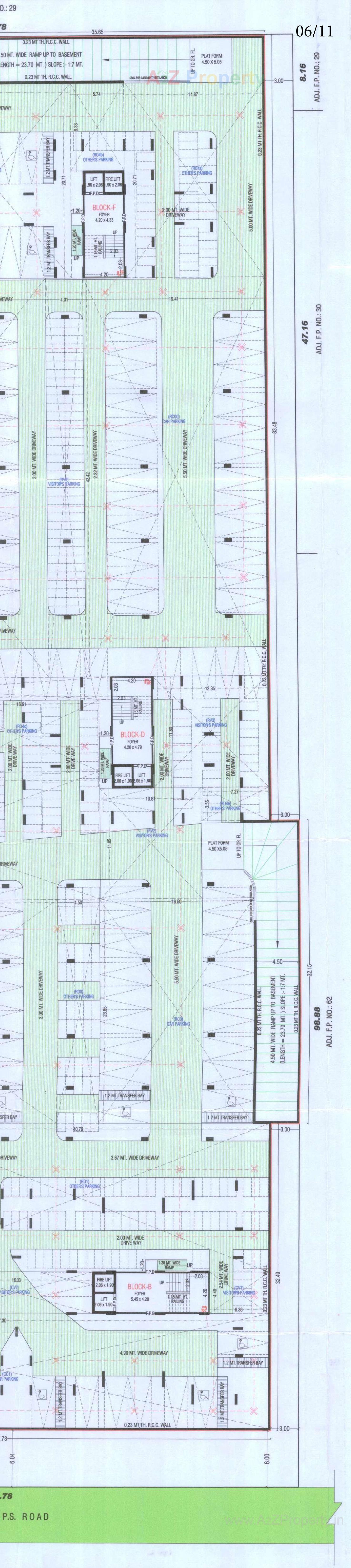 Layout of real estate project Mahadev Sky located at Ramol, Ahmedabad, Gujarat