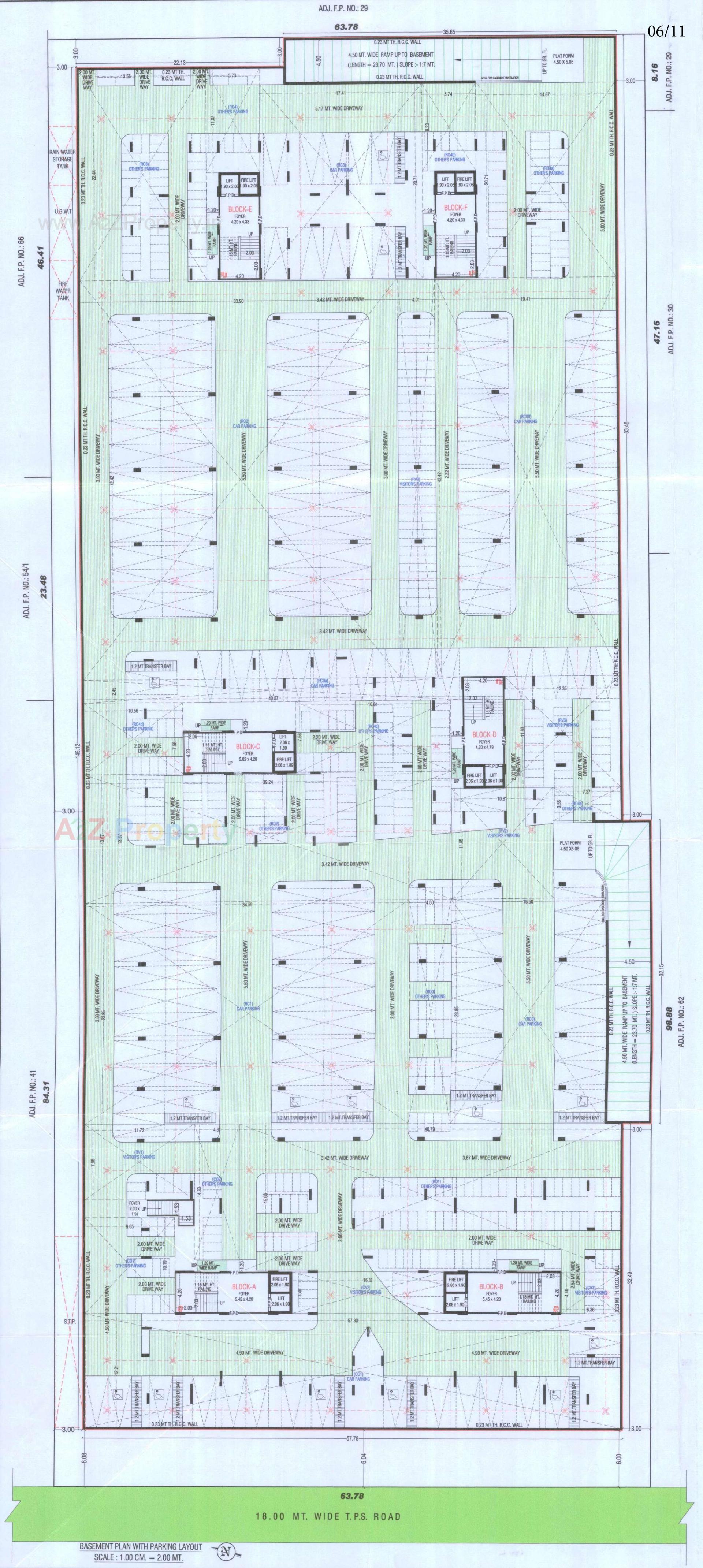 Layout of real estate project Mahadev Sky located at Ramol, Ahmedabad, Gujarat