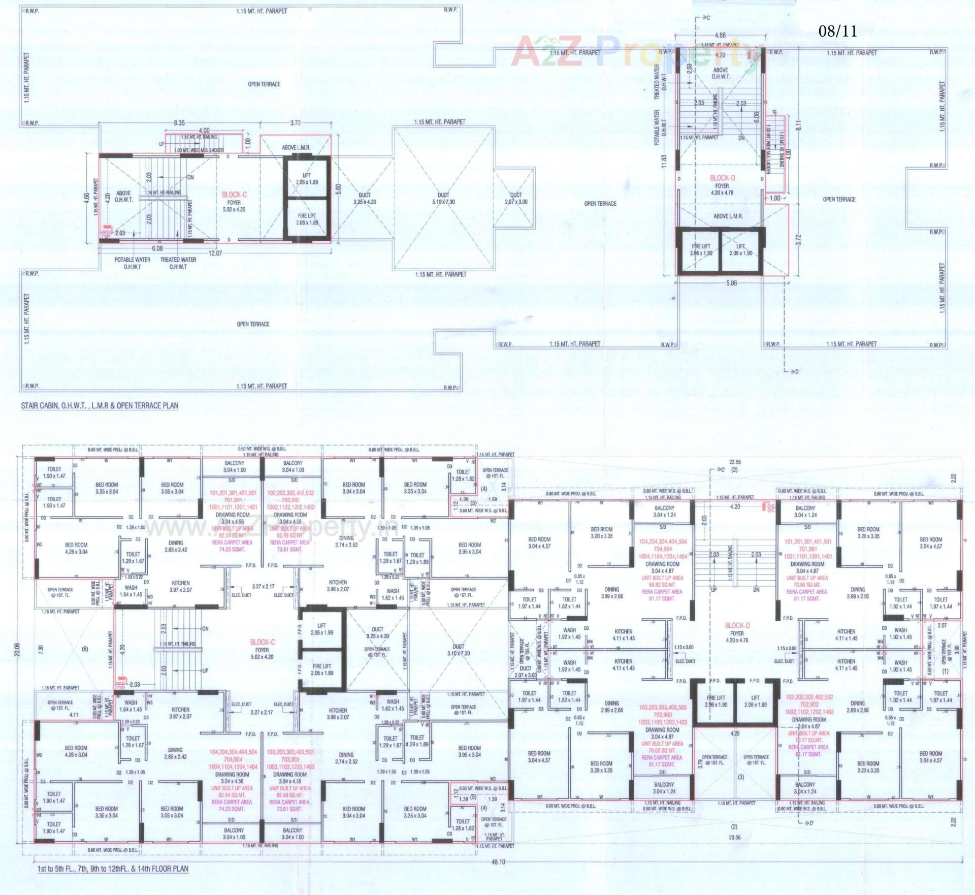 Layout of real estate project Mahadev Sky located at Ramol, Ahmedabad, Gujarat