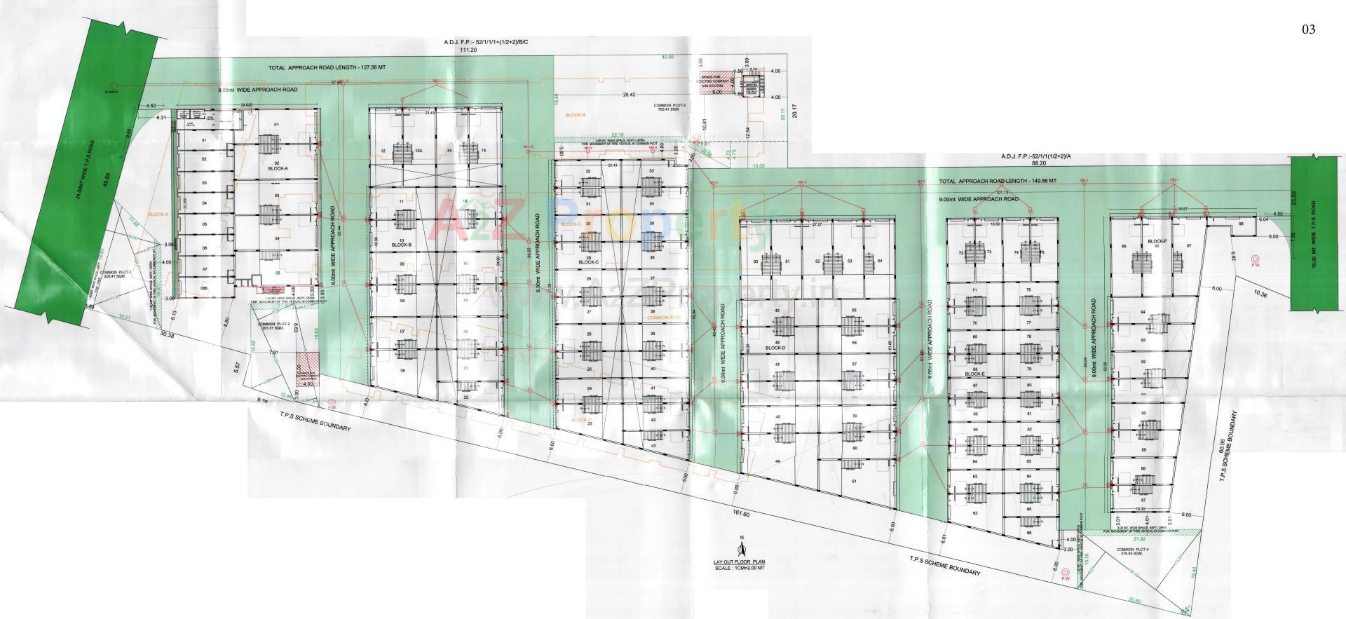 Layout of real estate project Mahaveer Cottage Industrial Park located at Vatva, Ahmedabad, Gujarat