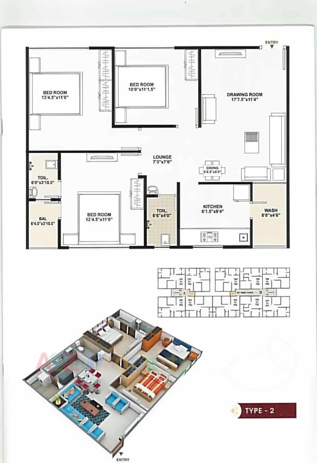 Layout of real estate project Mahavir Status located at Nikol, Ahmedabad, Gujarat