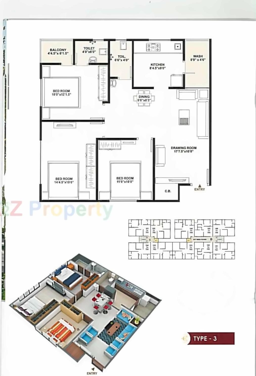 Layout of real estate project Mahavir Status located at Nikol, Ahmedabad, Gujarat