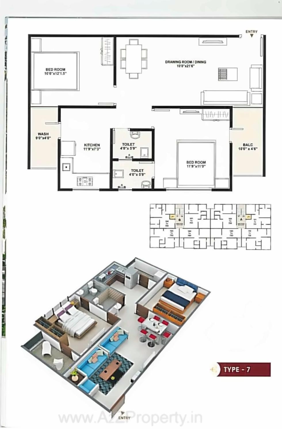 Layout of real estate project Mahavir Status located at Nikol, Ahmedabad, Gujarat