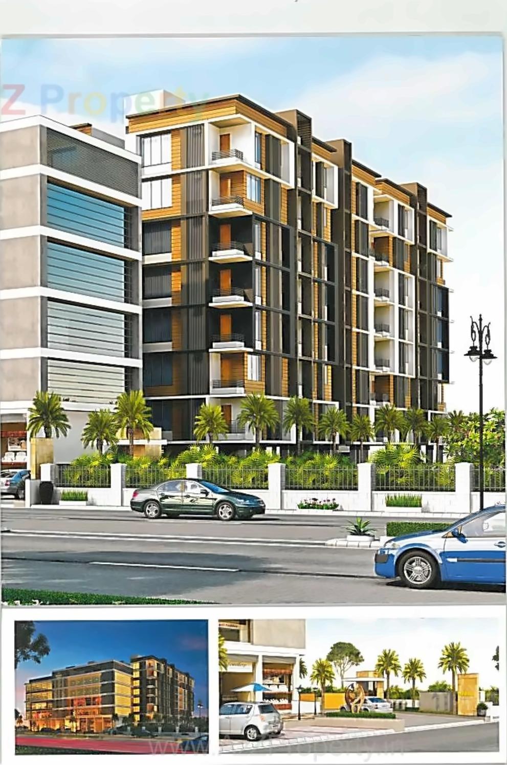 3D Elevation of real estate project Mahavir Status located at Nikol, Ahmedabad, Gujarat