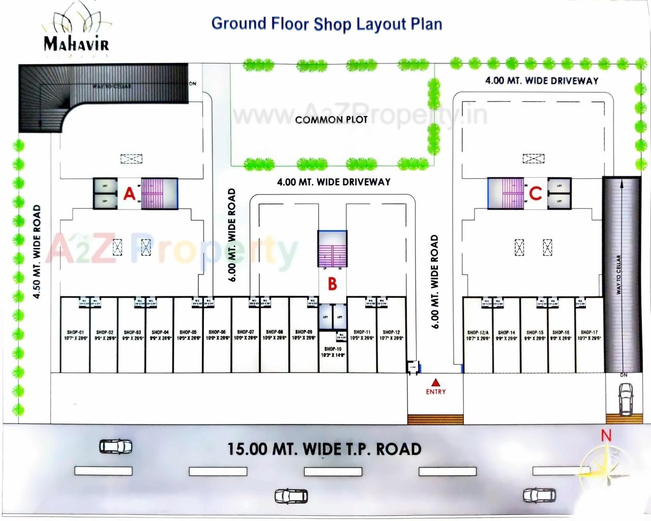 Layout of real estate project Mahavir Status located at Ahmedabad, Ahmedabad, Gujarat