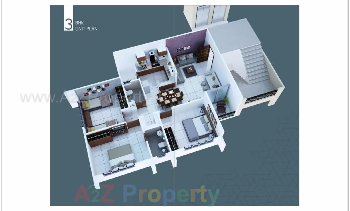Layout of real estate project Maighar Residency located at Ghuma, Ahmedabad, Gujarat