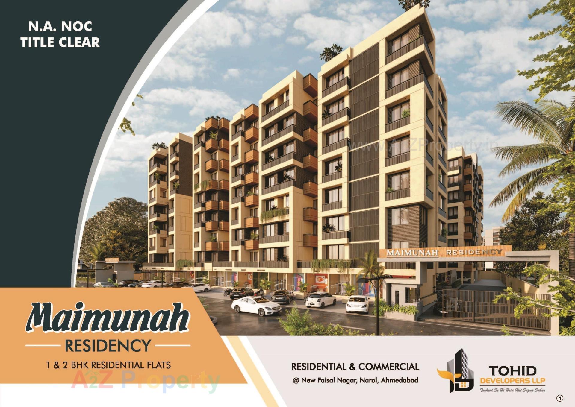 3D Elevation of real estate project Maimunah Residency located at Danilimda, Ahmedabad, Gujarat