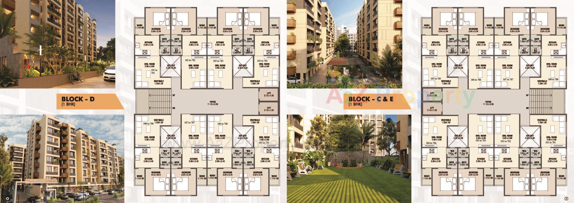 Layout of real estate project Maimunah Residency located at Danilimda, Ahmedabad, Gujarat