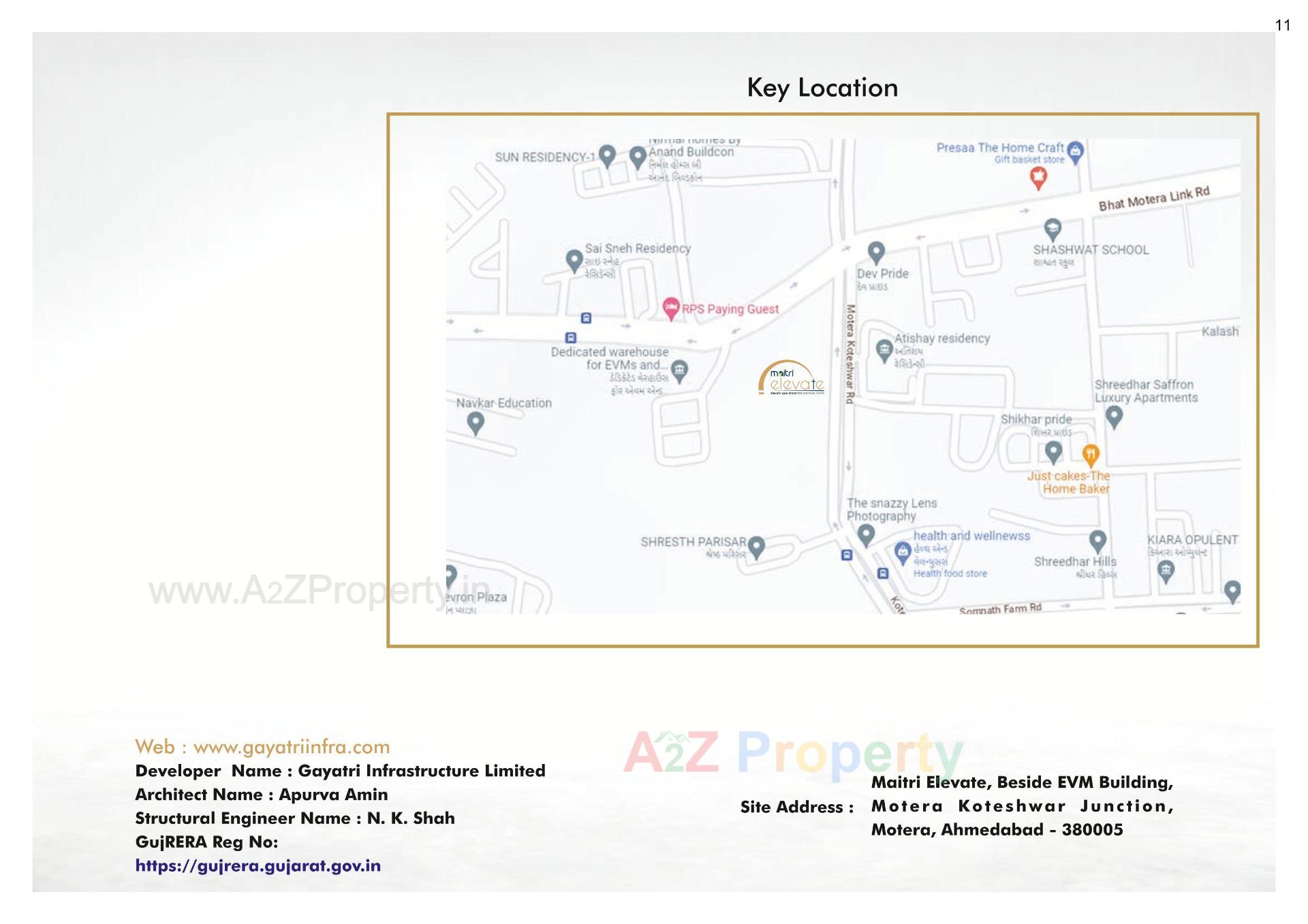  of real estate project Maitri Elevate located at Motera, Ahmedabad, Gujarat