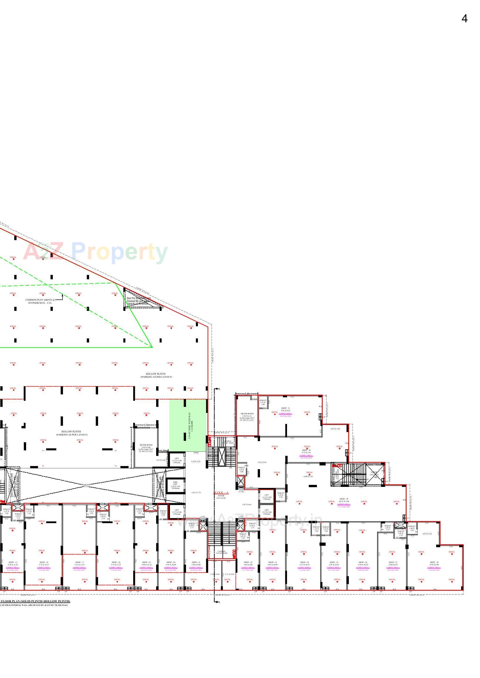 Layout of real estate project Maitri Elevate located at Motera, Ahmedabad, Gujarat