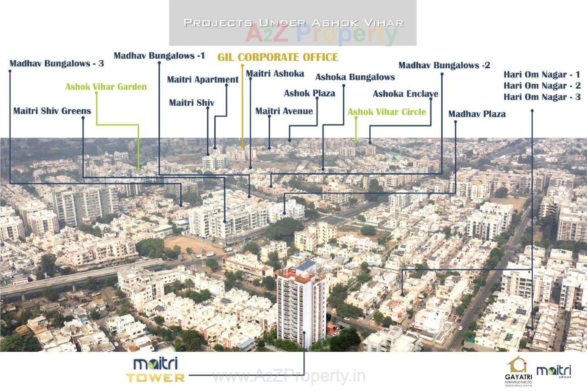  of real estate project Maitri Tower located at Motera, Ahmedabad, Gujarat