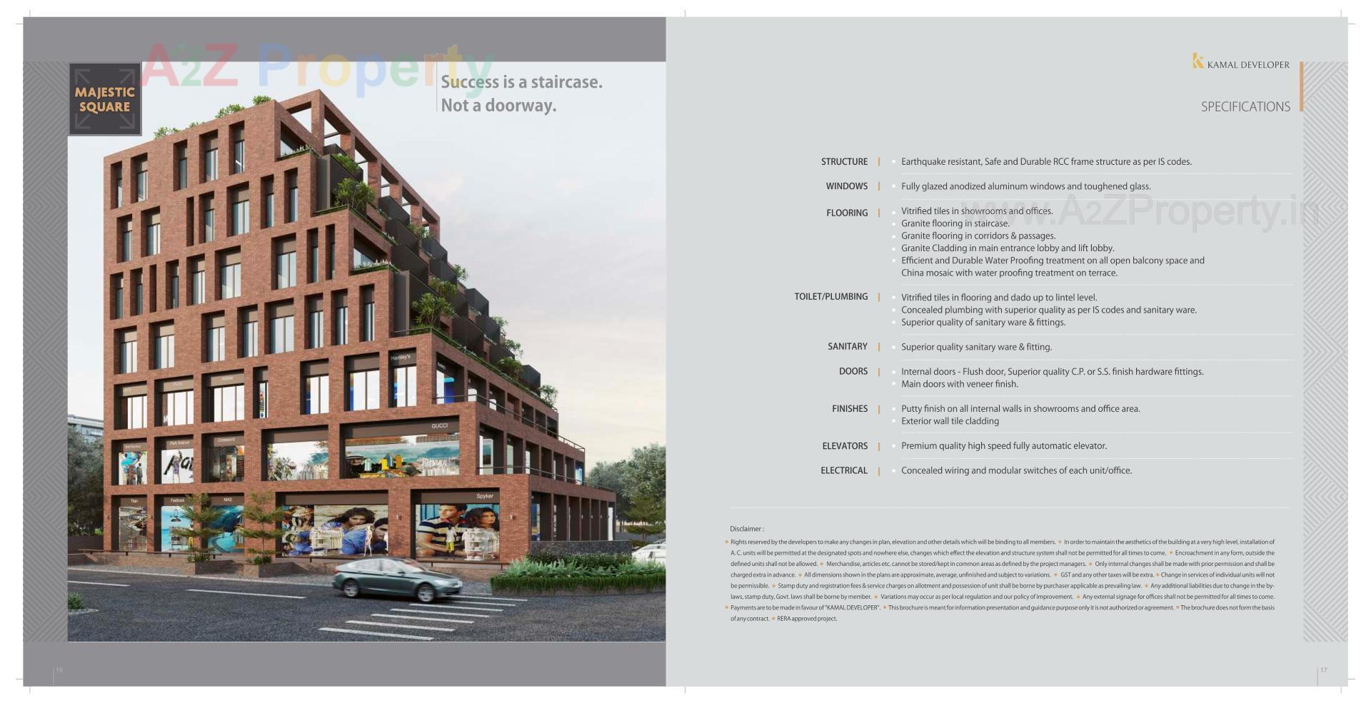 3D Elevation of real estate project Majestic Square located at Sola, Ahmedabad, Gujarat