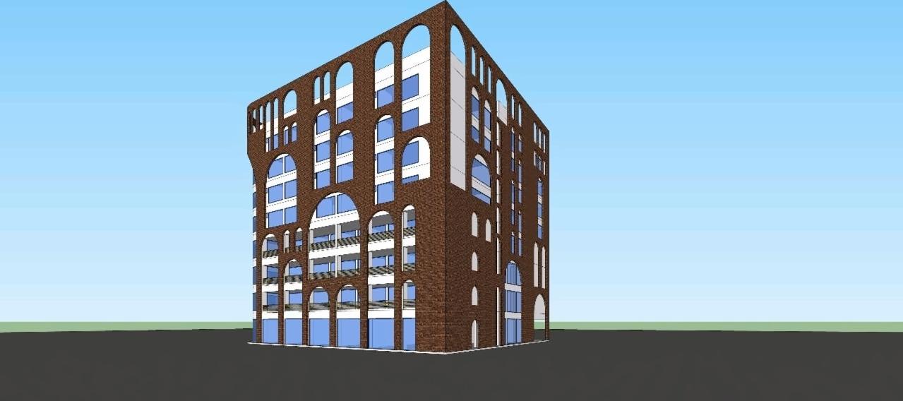 3D Elevation of real estate project Majestic located at Kocharab, Ahmedabad, Gujarat