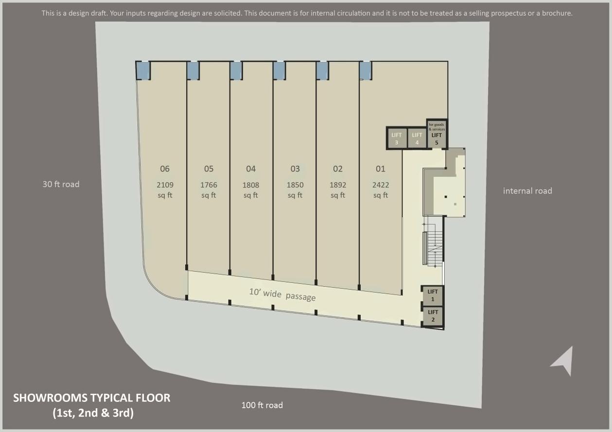 Layout of real estate project Majestic located at Kocharab, Ahmedabad, Gujarat