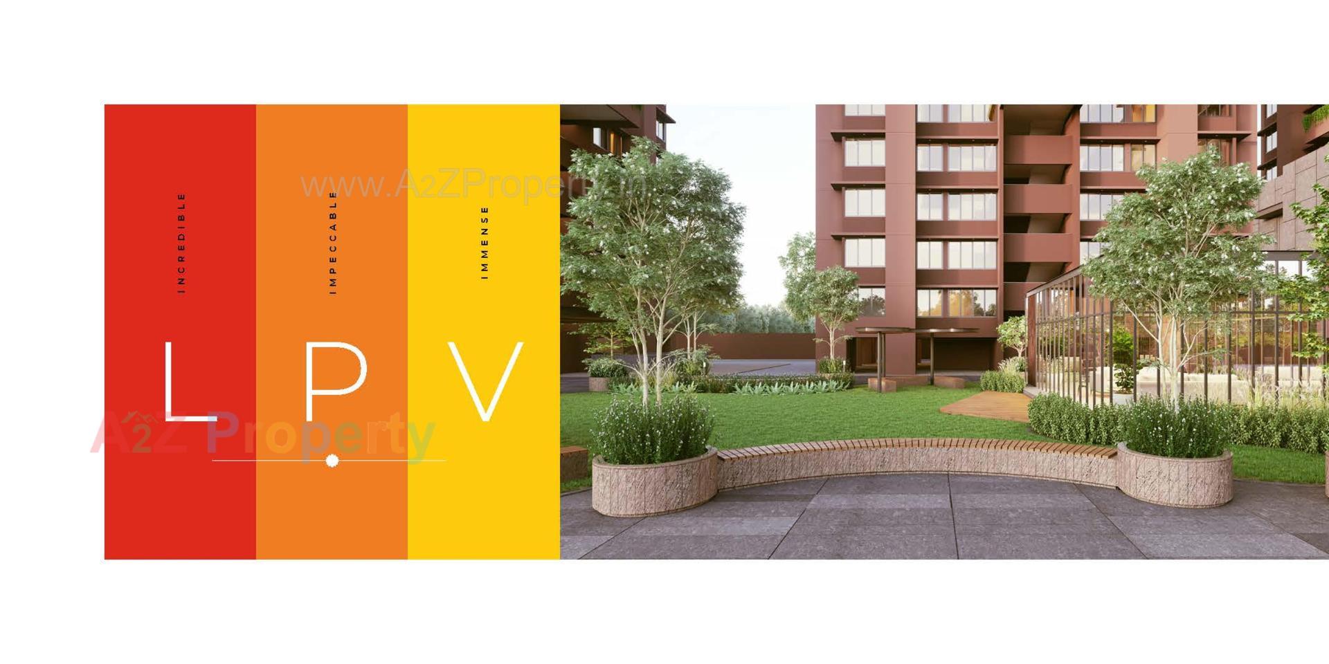 3D Elevation of real estate project Malabar County located at Tragad, Ahmedabad, Gujarat