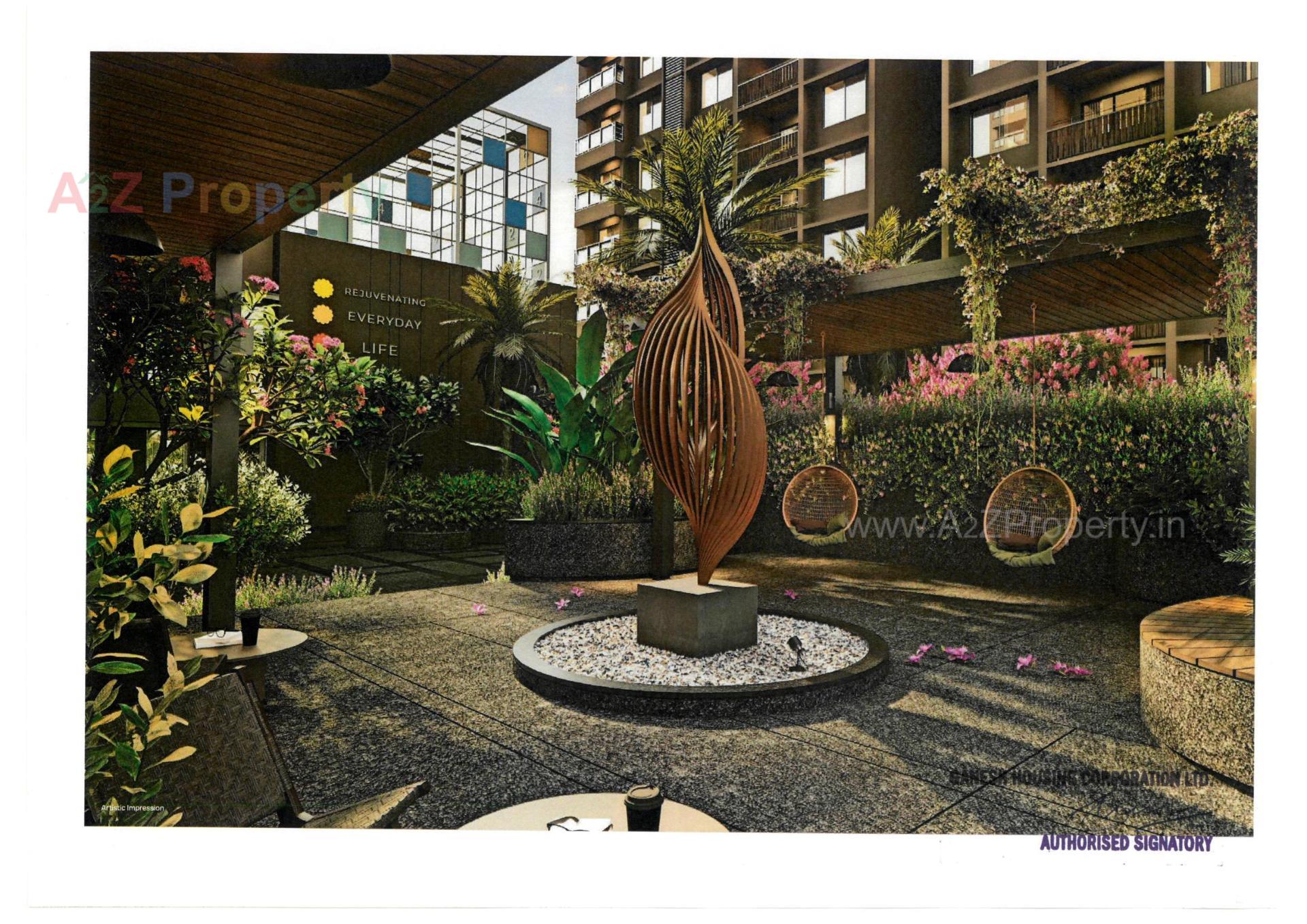 3D Elevation of real estate project Malabar Retreat located at Chharodi, Ahmedabad, Gujarat