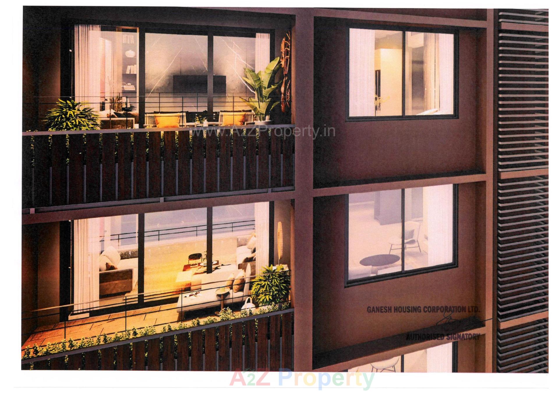 3D Elevation of real estate project Malabar Retreat located at Chharodi, Ahmedabad, Gujarat