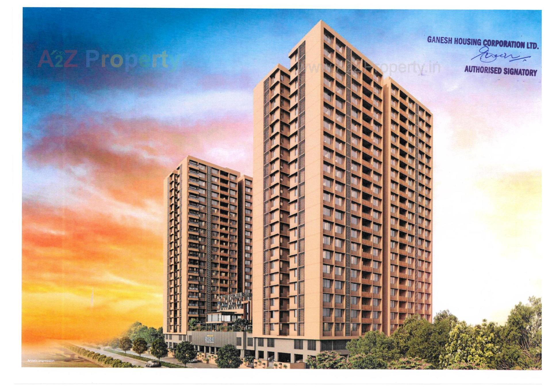 3D Elevation of real estate project Malabar Retreat located at Chharodi, Ahmedabad, Gujarat