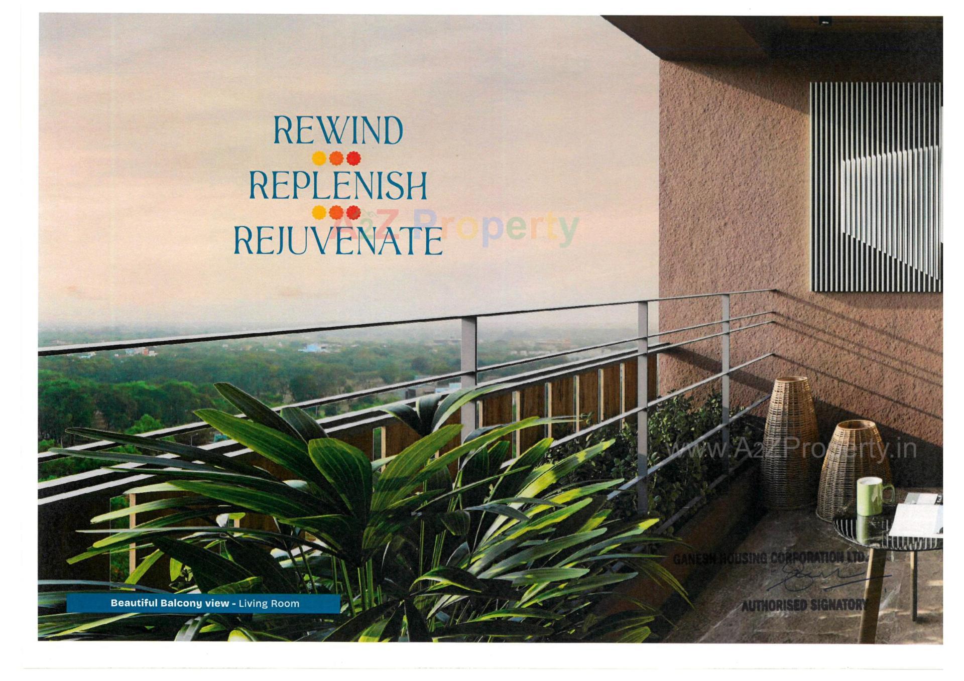 3D Elevation of real estate project Malabar Retreat located at Chharodi, Ahmedabad, Gujarat