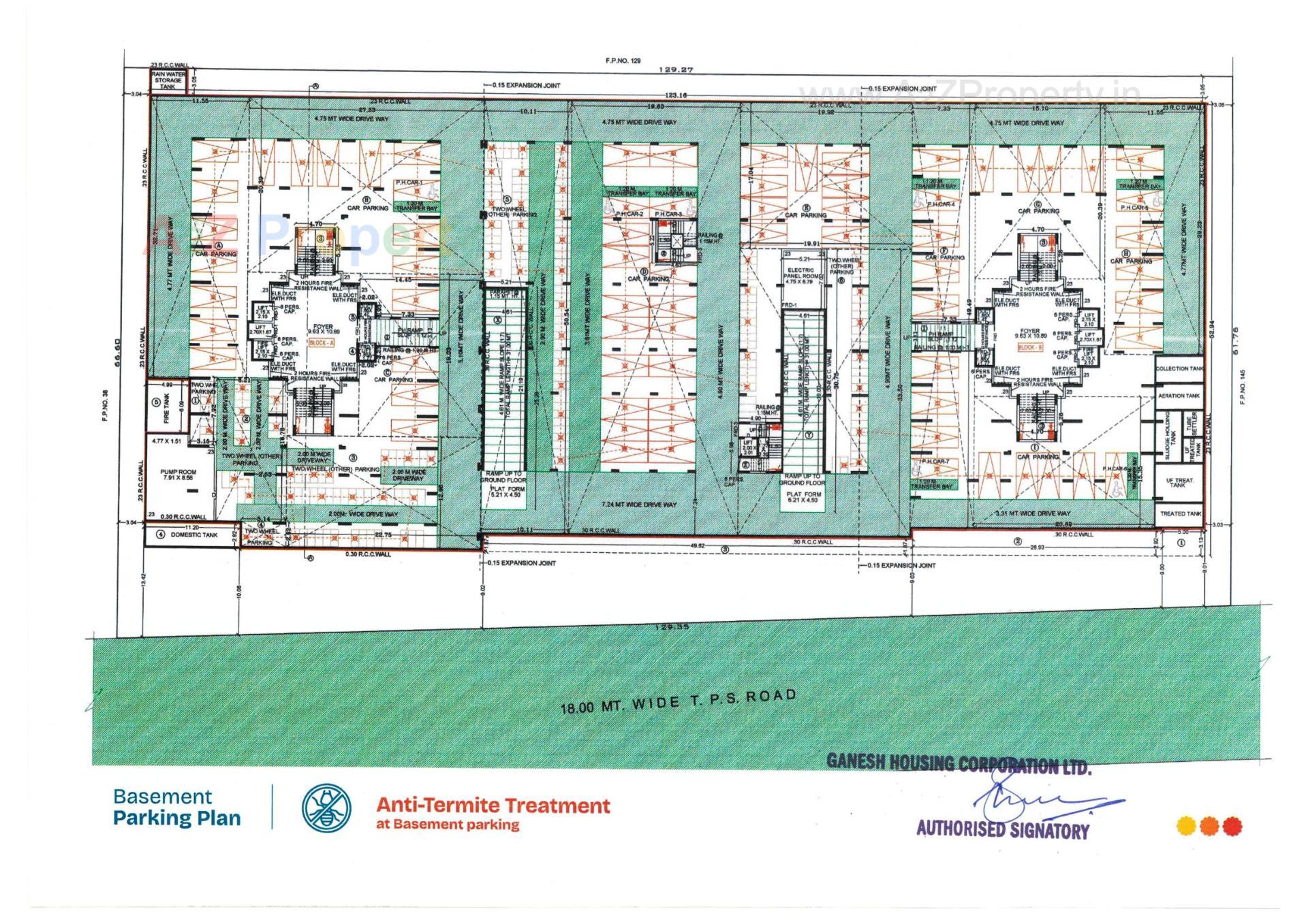 Layout of real estate project Malabar Retreat located at Chharodi, Ahmedabad, Gujarat