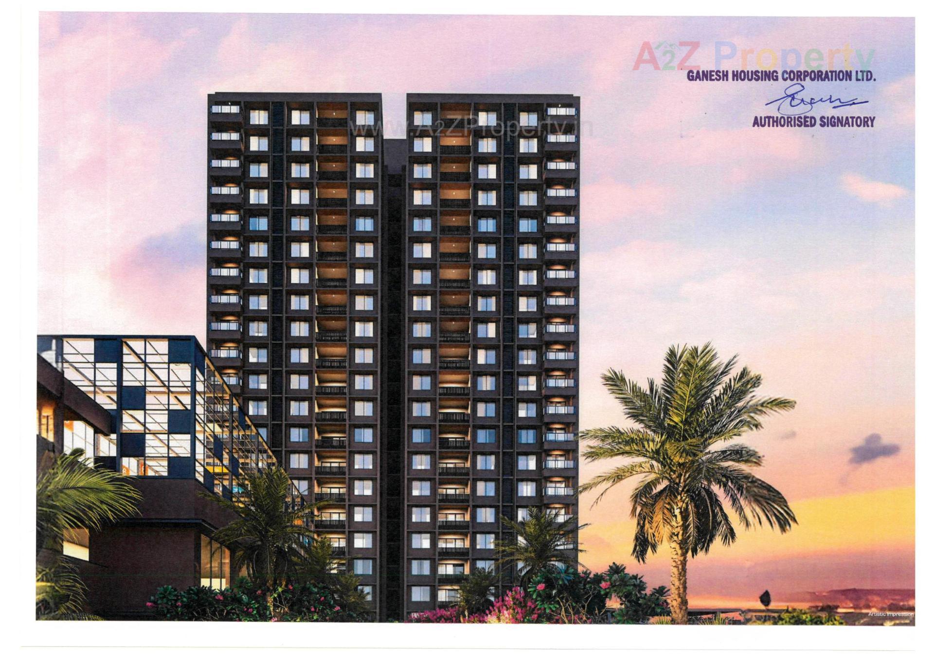 3D Elevation of real estate project Malabar Retreat located at Chharodi, Ahmedabad, Gujarat