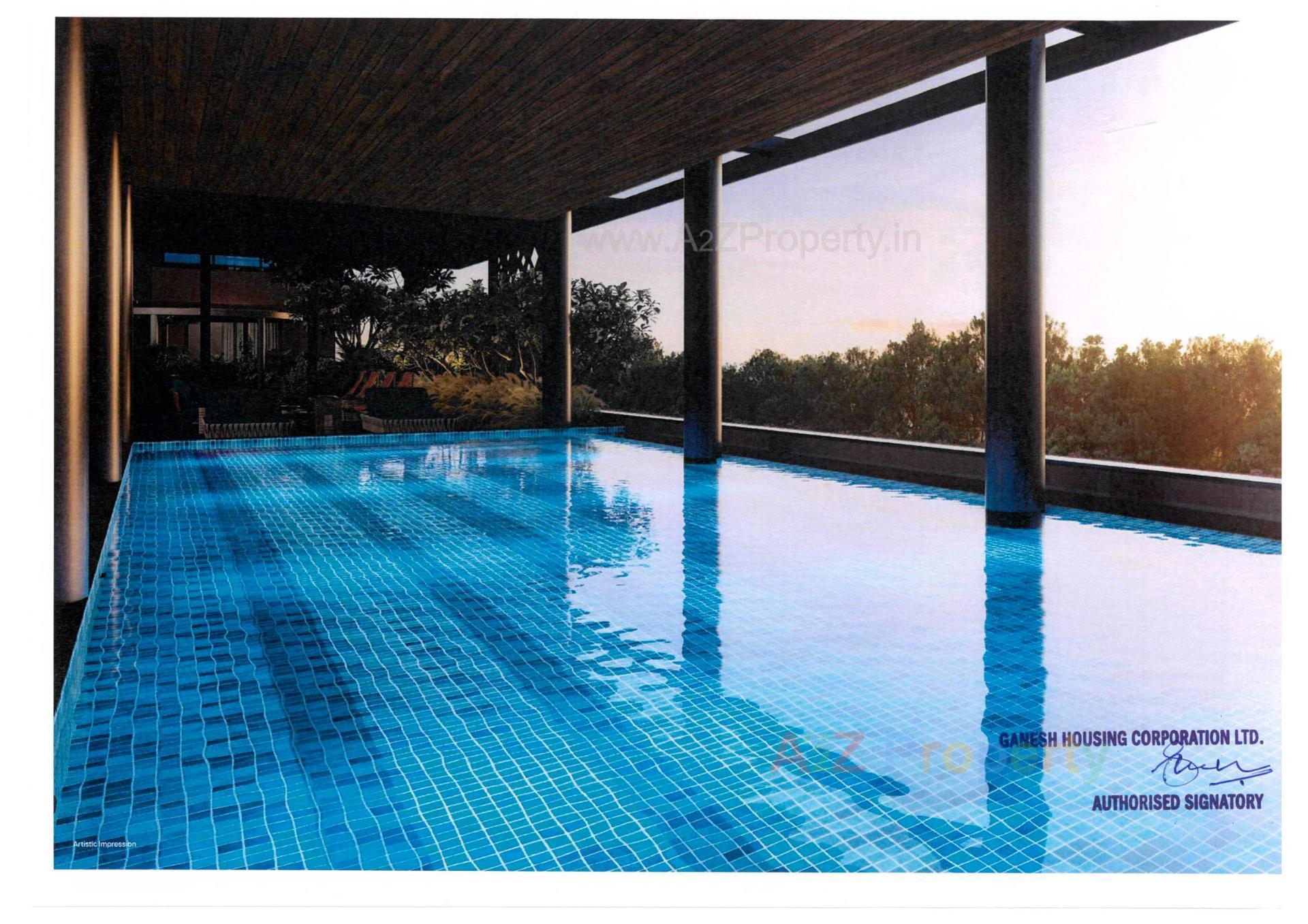 3D Elevation of real estate project Malabar Retreat located at Chharodi, Ahmedabad, Gujarat