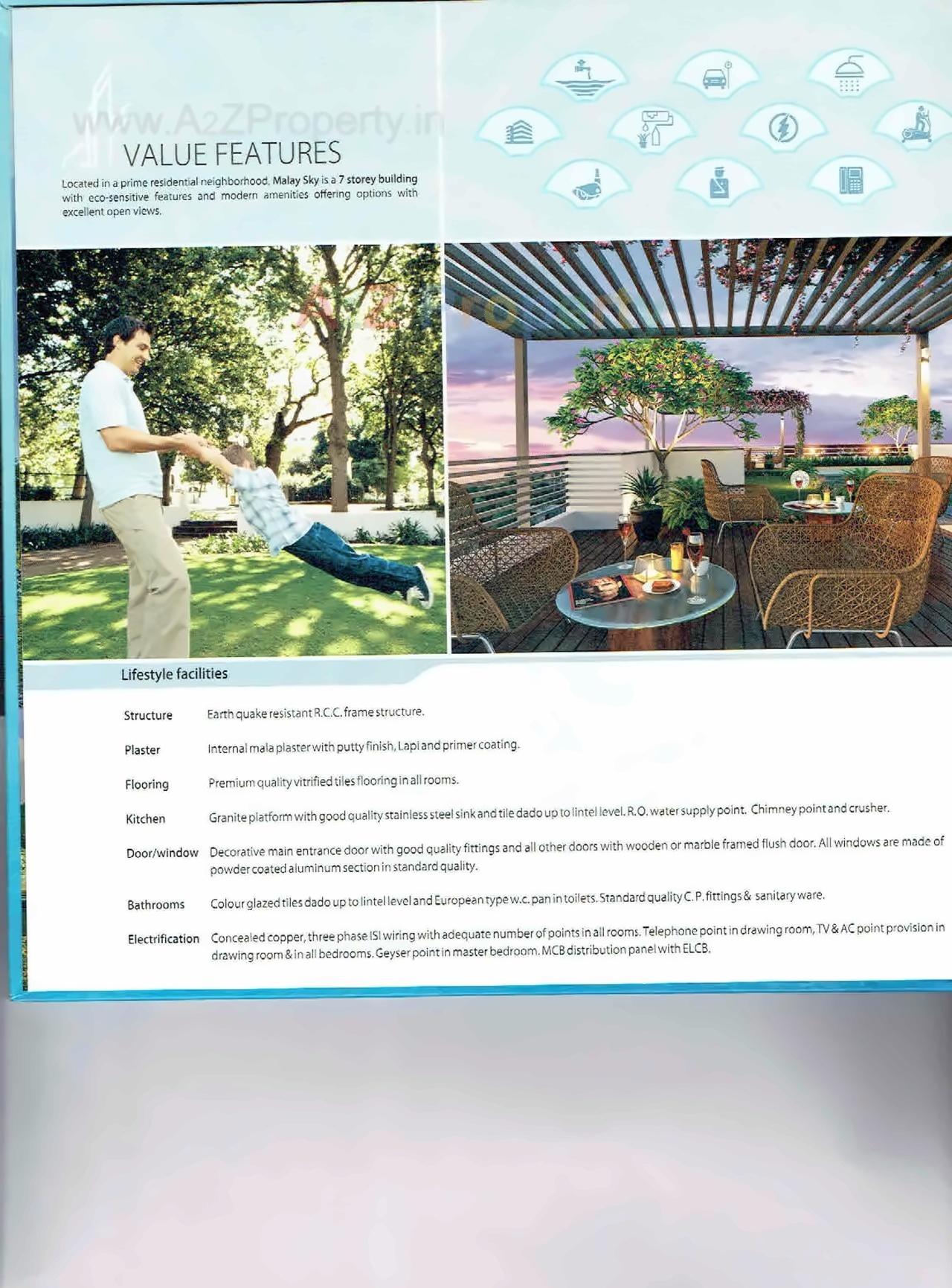  of real estate project Malay Sky located at Vadaj, Ahmedabad, Gujarat