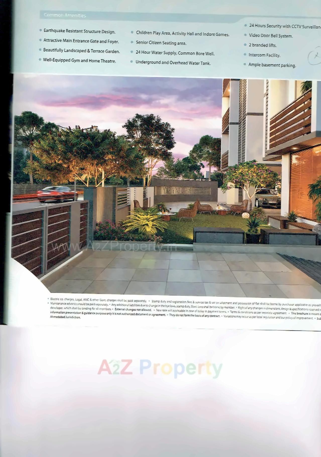 3D Elevation of real estate project Malay Sky located at Vadaj, Ahmedabad, Gujarat