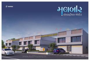 Elevation of real estate project Malbar Industrial Estate located at Kathwada, Ahmedabad, Gujarat