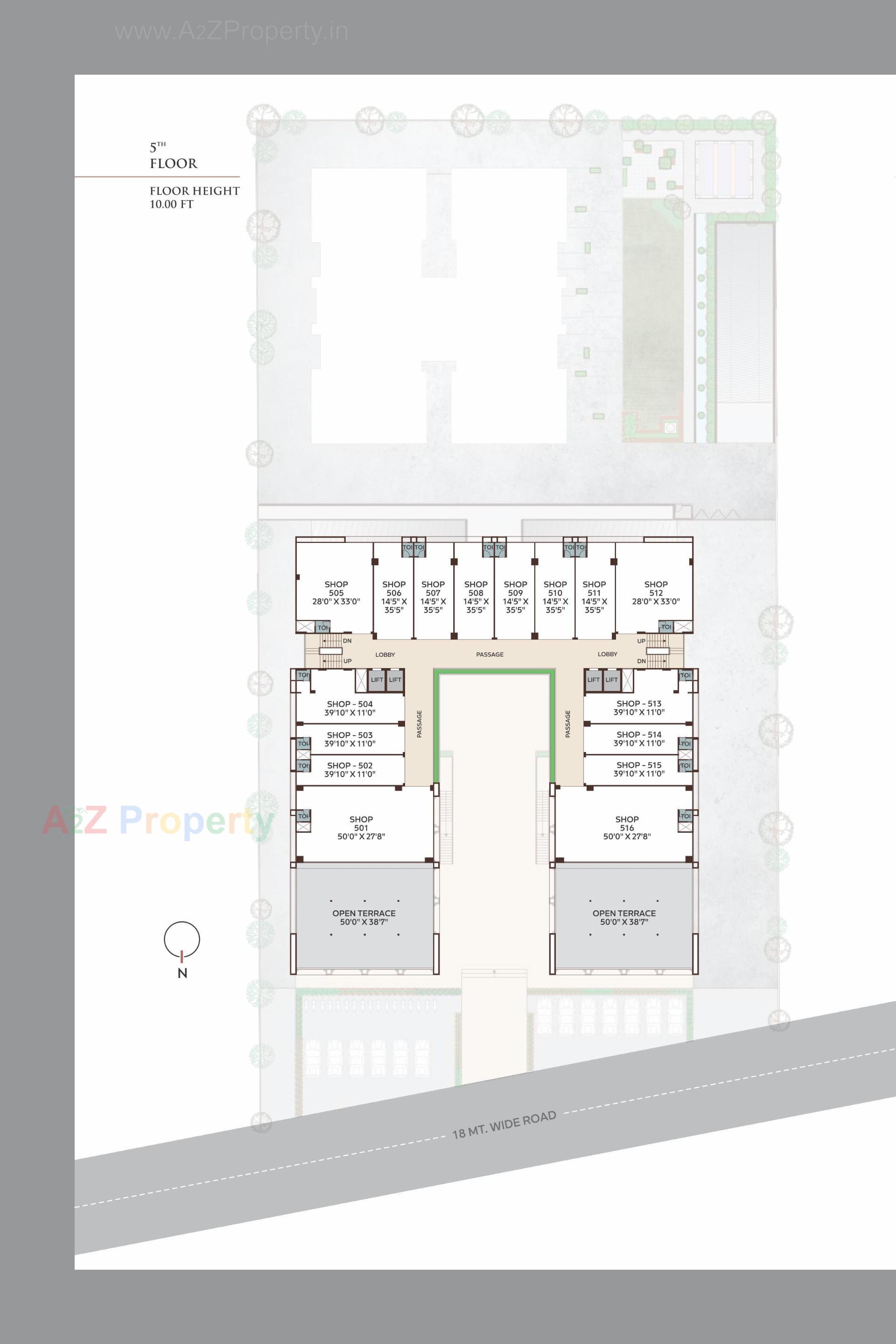 Layout of real estate project Malbar Prime located at Nikol, Ahmedabad, Gujarat