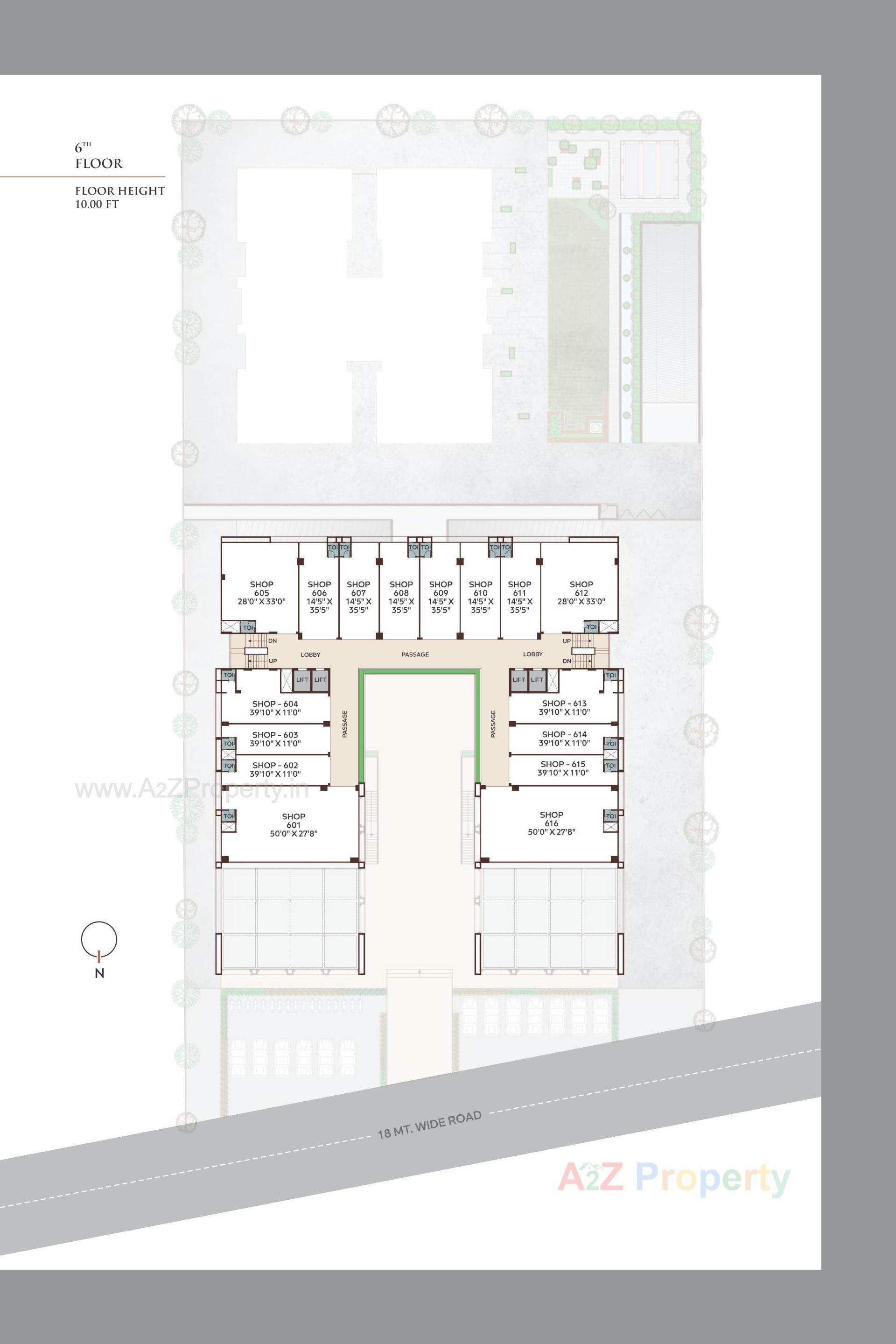 Layout of real estate project Malbar Prime located at Nikol, Ahmedabad, Gujarat