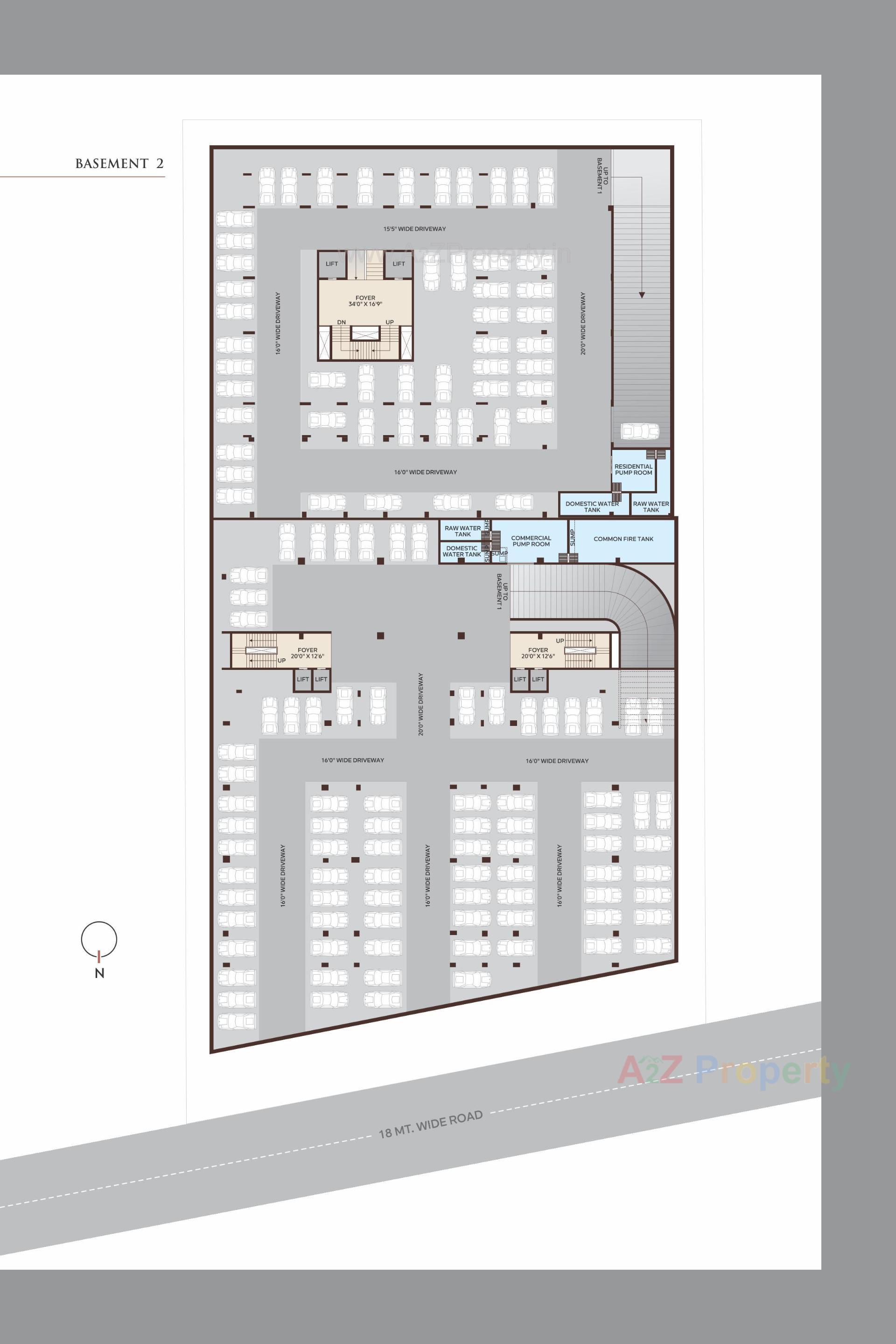 Layout of real estate project Malbar Prime located at Nikol, Ahmedabad, Gujarat