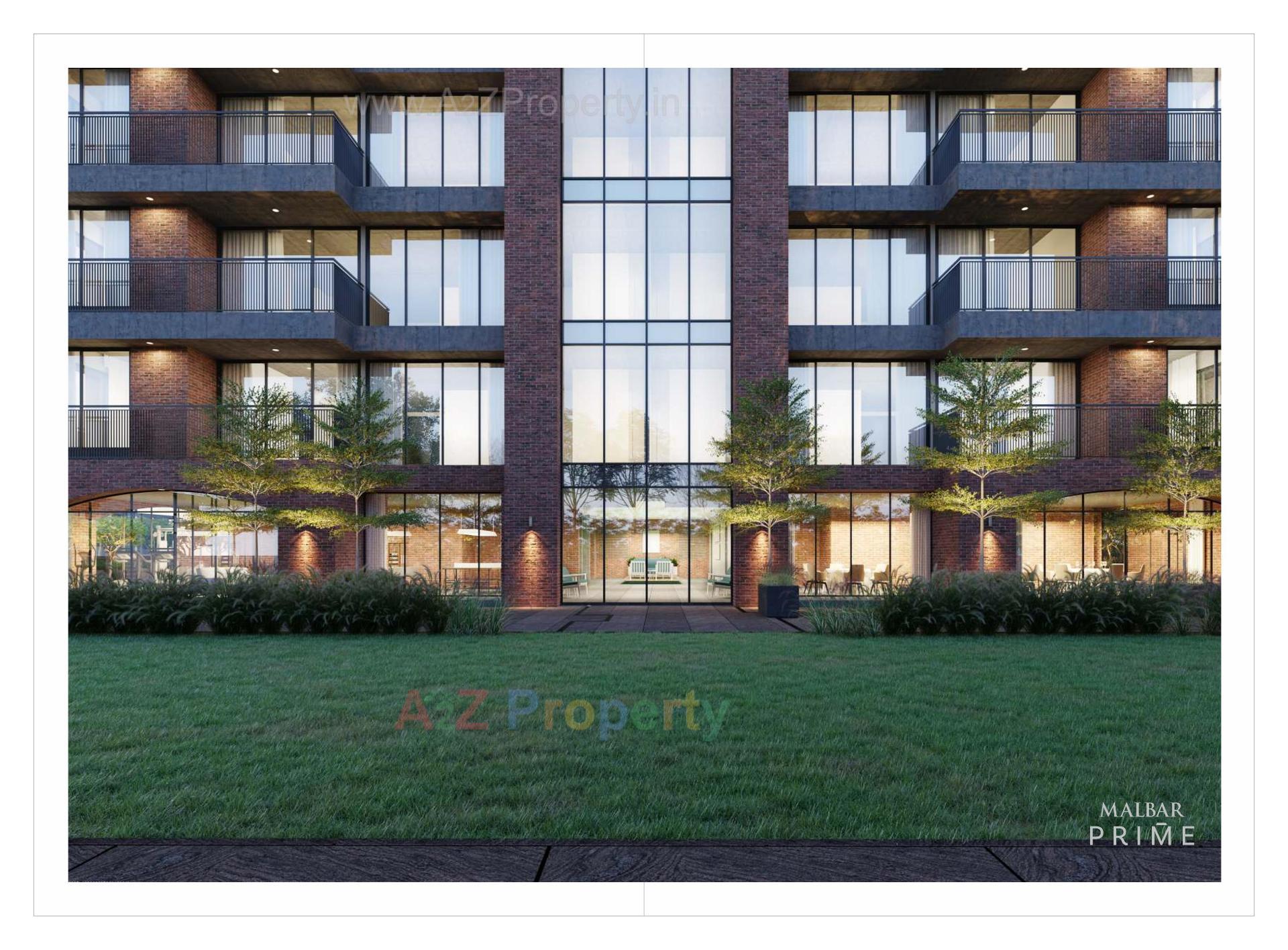 3D Elevation of real estate project Malbar Prime located at Nikol, Ahmedabad, Gujarat