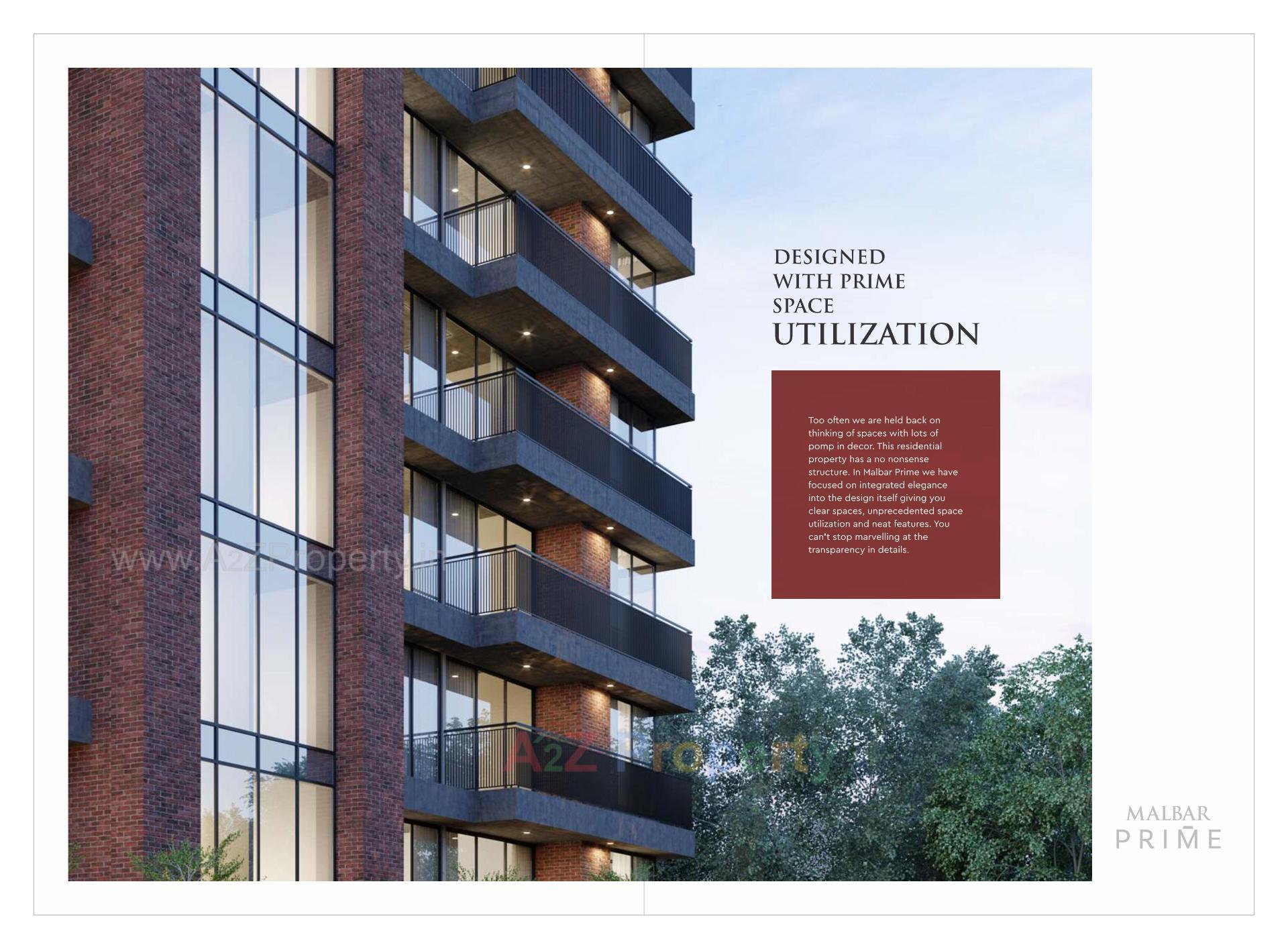 3D Elevation of real estate project Malbar Prime located at Nikol, Ahmedabad, Gujarat