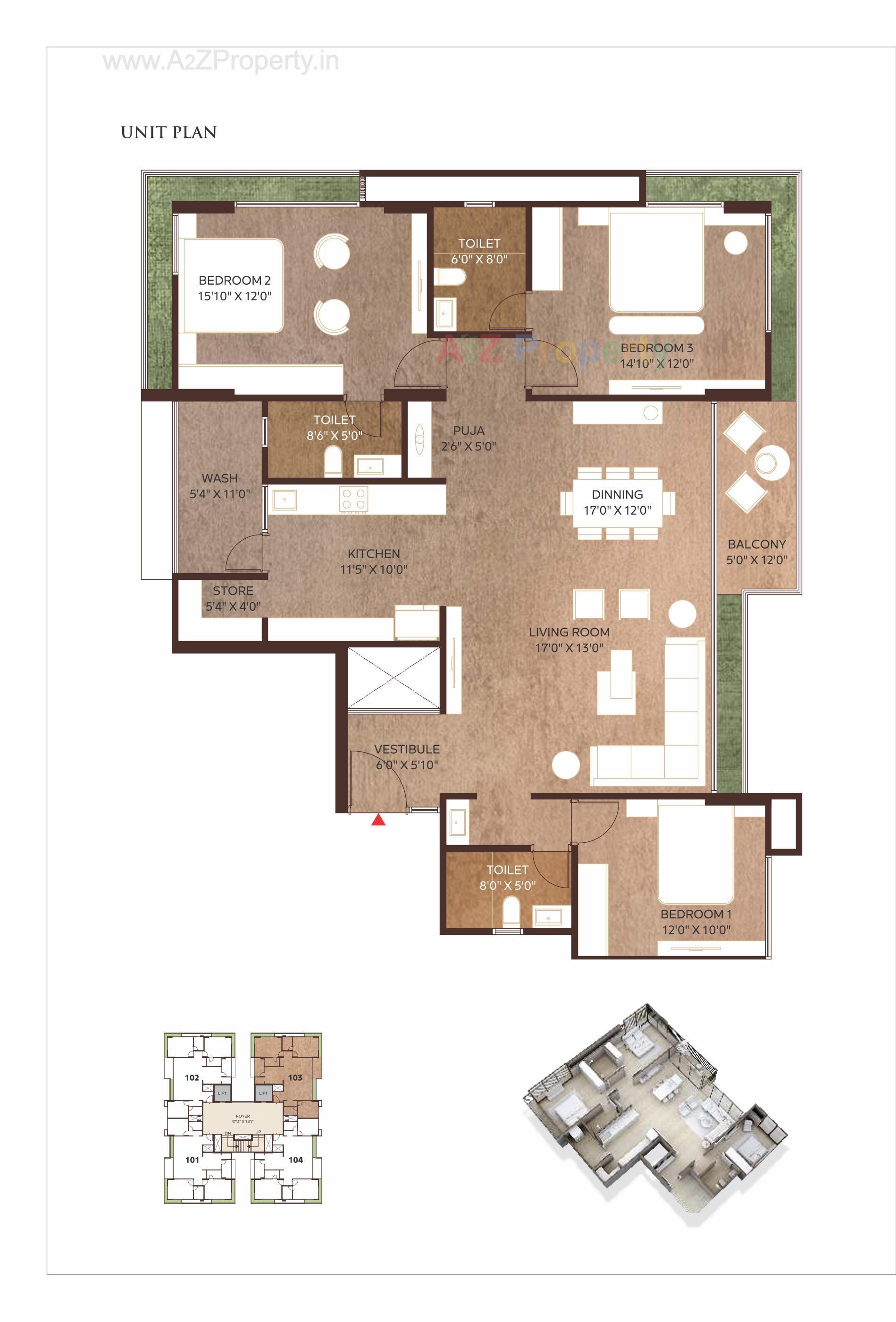 Layout of real estate project Malbar Prime located at Nikol, Ahmedabad, Gujarat