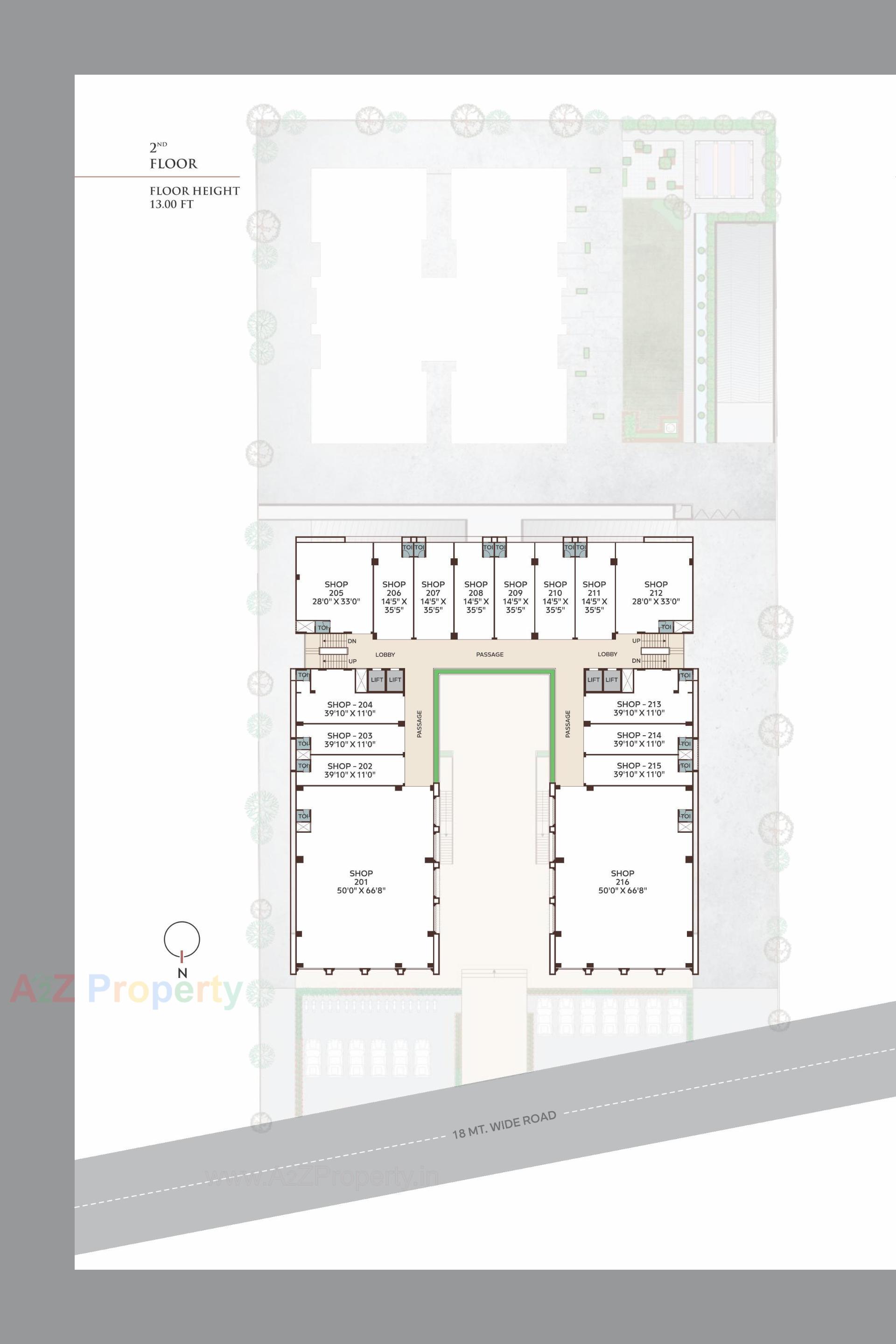 Layout of real estate project Malbar Prime located at Nikol, Ahmedabad, Gujarat