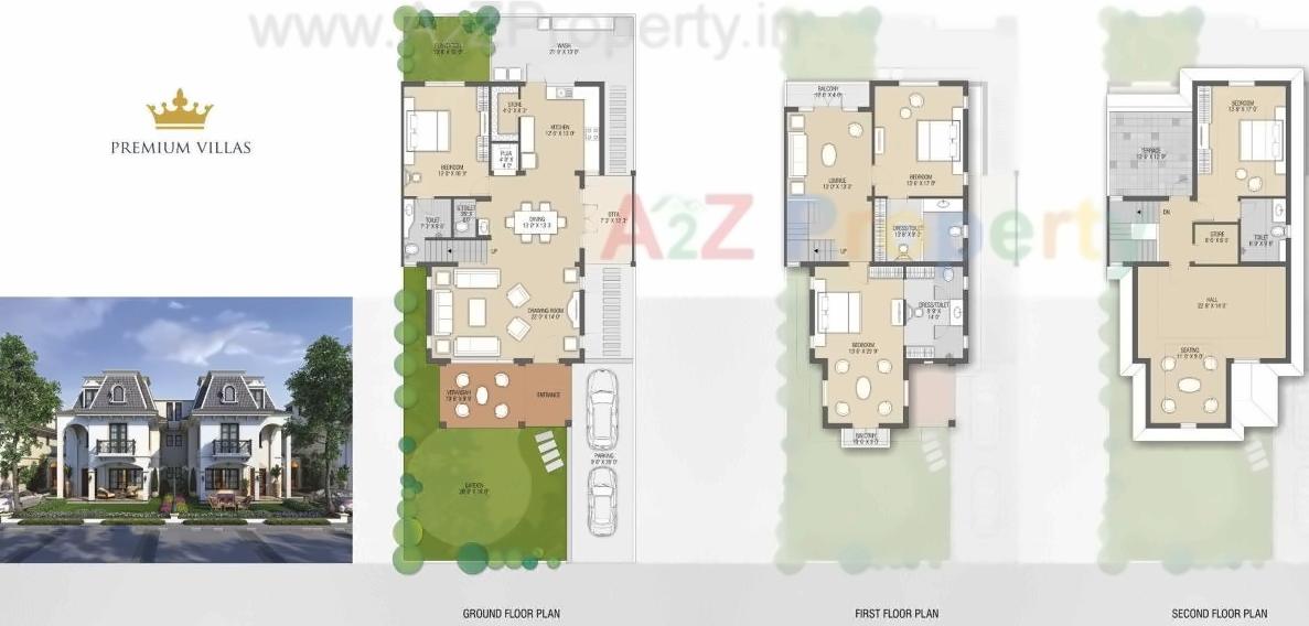 Layout of real estate project Malbar Royal located at Nikol, Ahmedabad, Gujarat