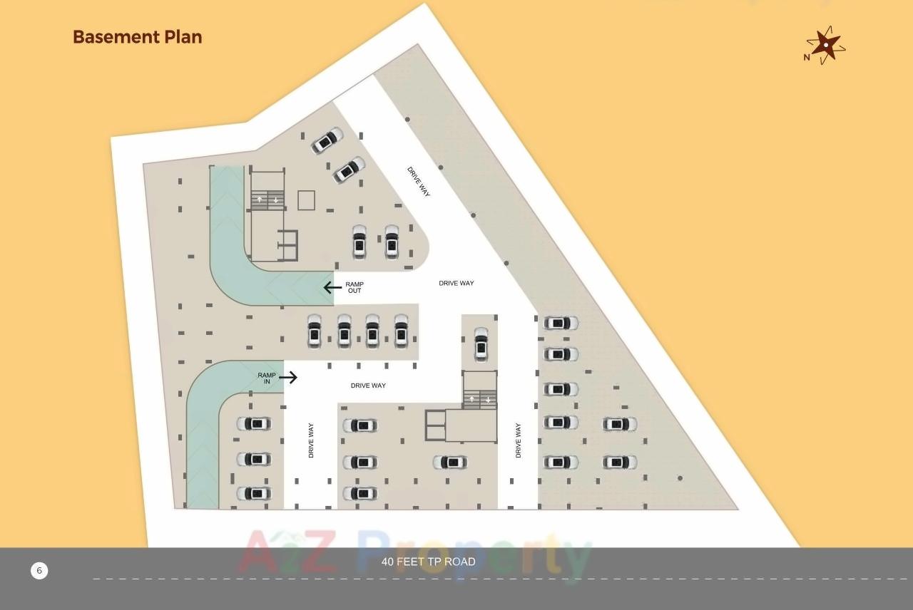 Layout of real estate project Malhar Greens located at Ghatlodiya, Ahmedabad, Gujarat