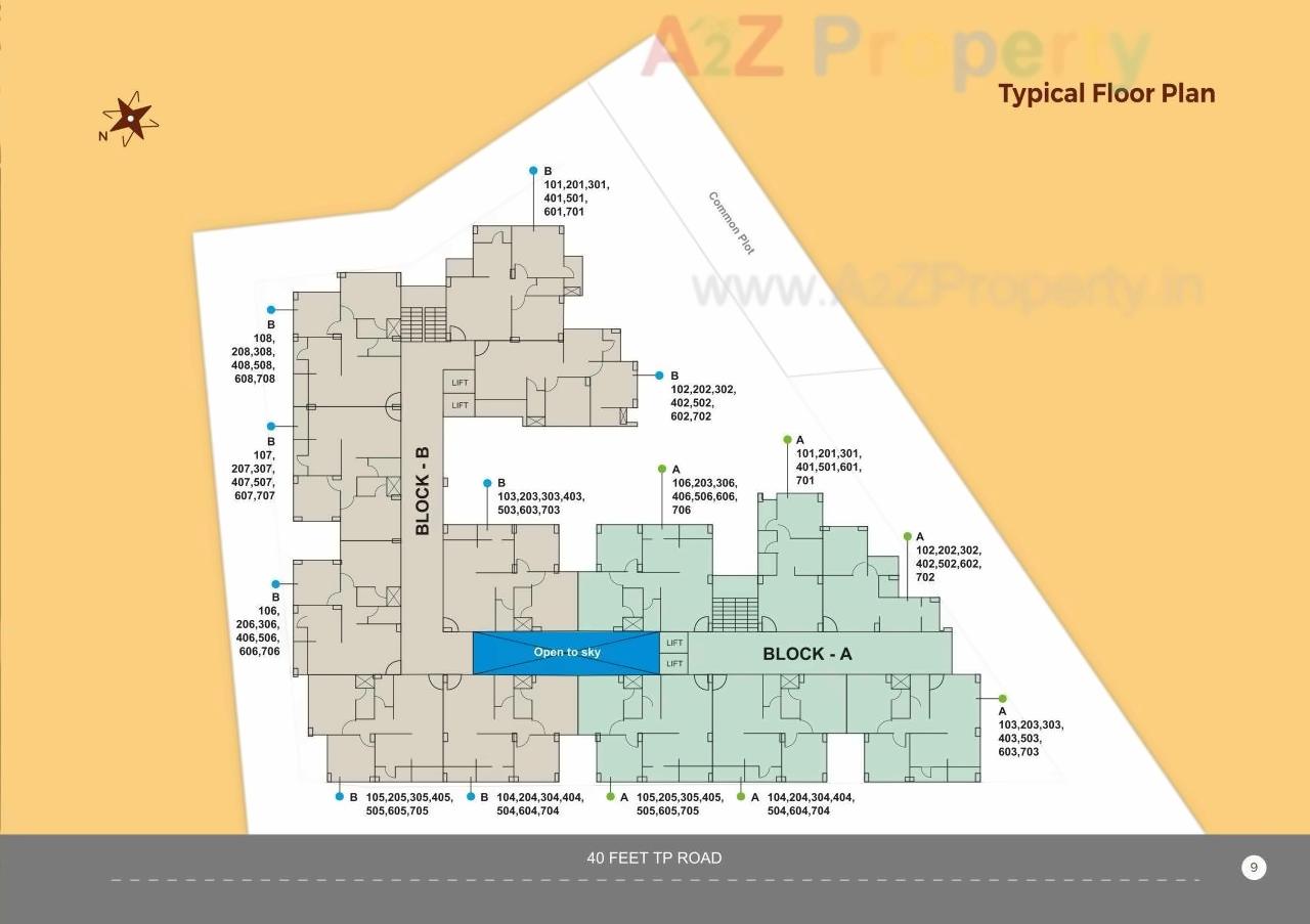 Layout of real estate project Malhar Greens located at Ghatlodiya, Ahmedabad, Gujarat