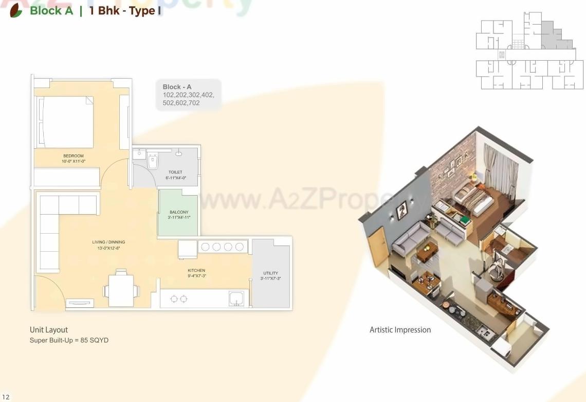 Layout of real estate project Malhar Greens located at Ghatlodiya, Ahmedabad, Gujarat