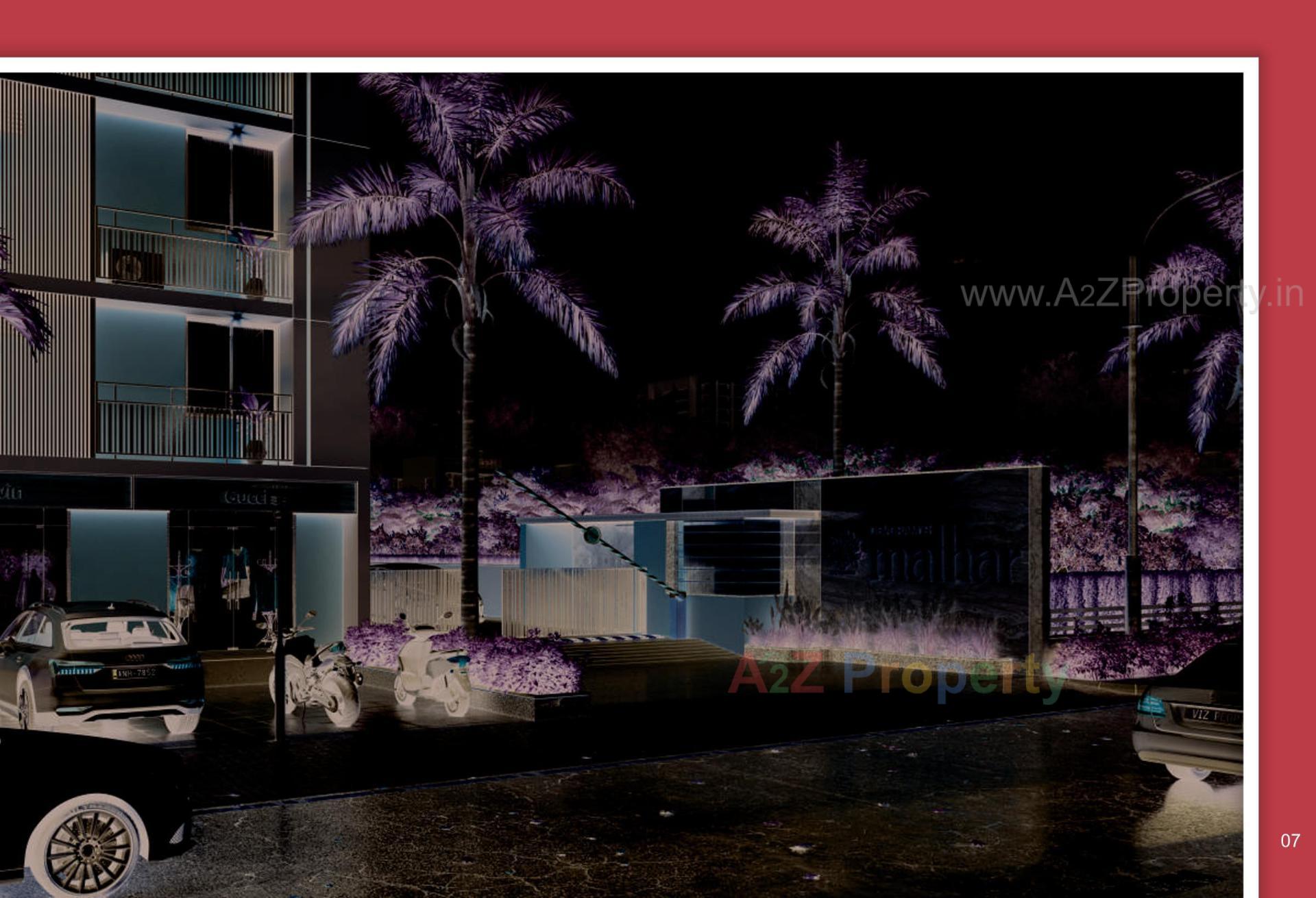 3D Elevation of real estate project Malhar Residency located at Chiloda, Ahmedabad, Gujarat