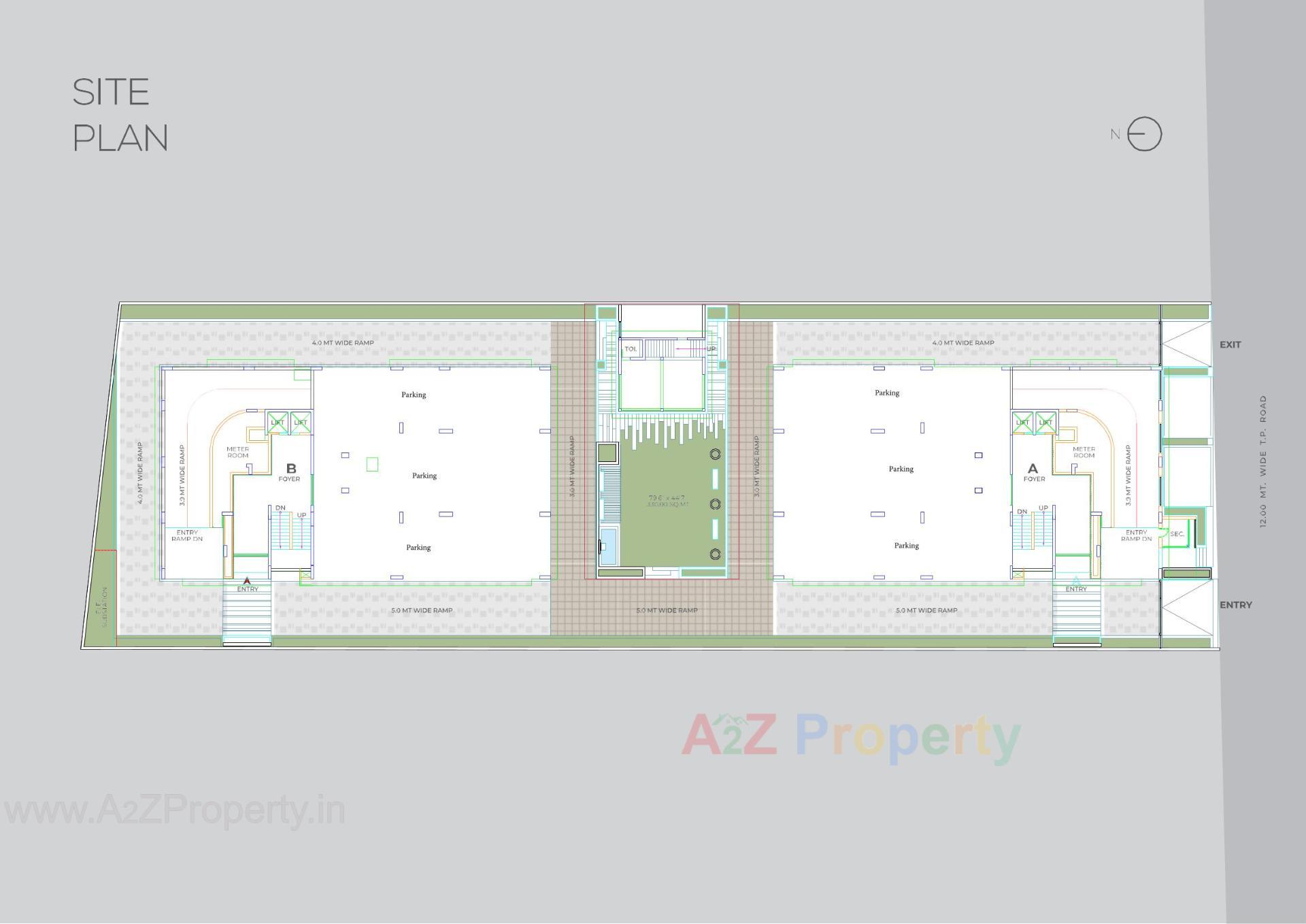 Layout of real estate project Manali Apartments located at Vastrapur, Ahmedabad, Gujarat