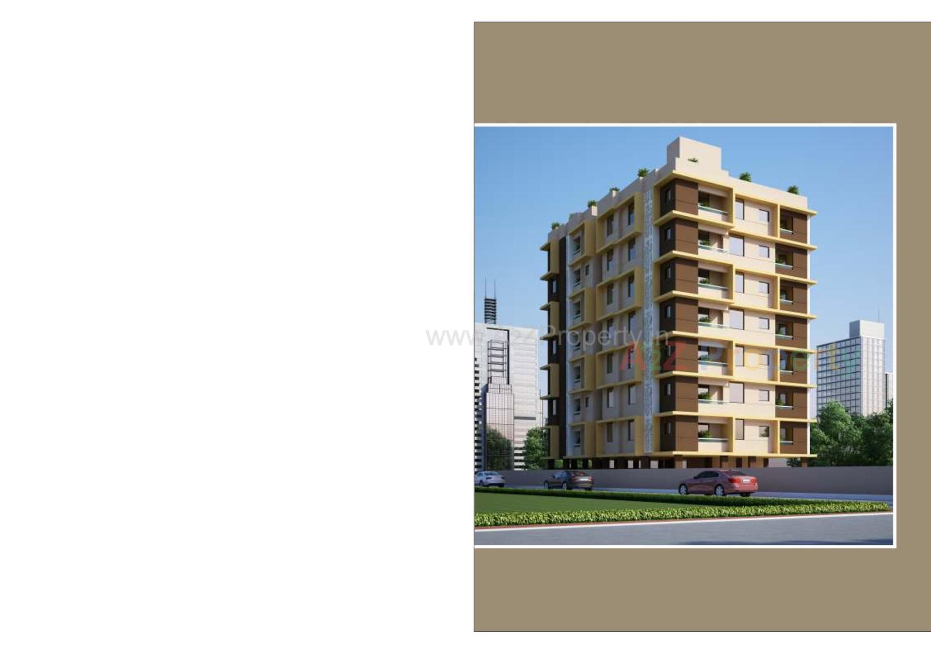 3D Elevation of real estate project Mangaldeep Apartment located at Bage-firdosh, Ahmedabad, Gujarat