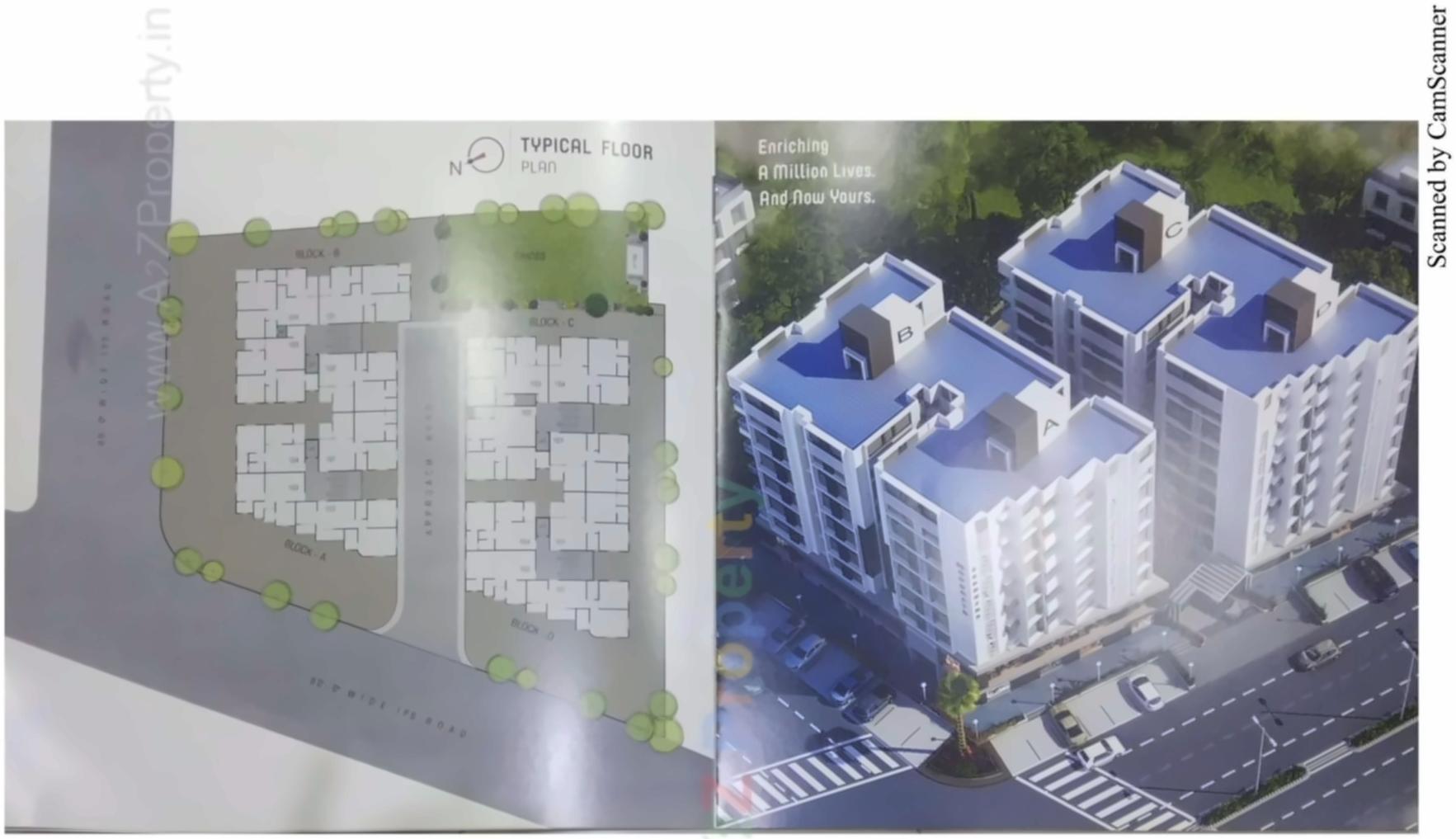 Layout of real estate project Mangalya Sapphire located at Vastral, Ahmedabad, Gujarat