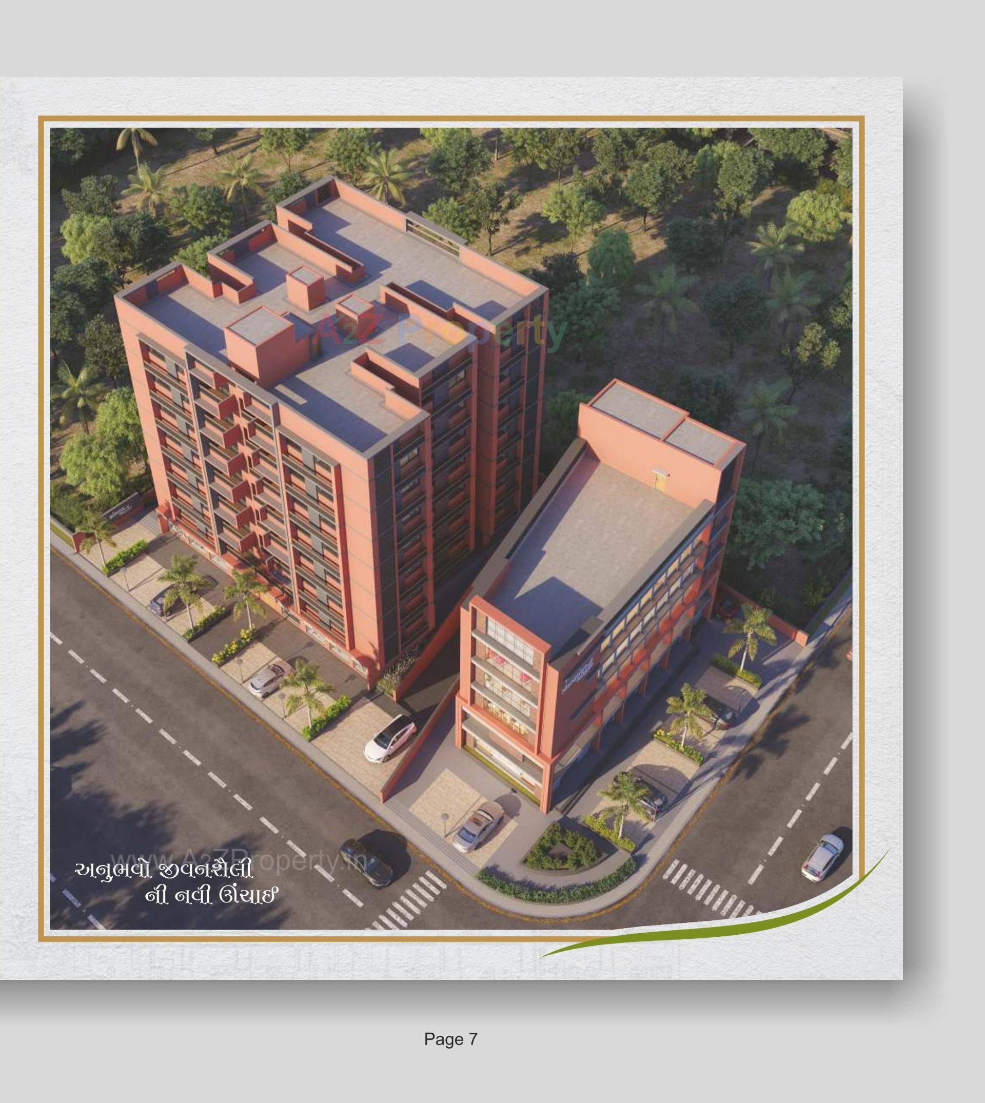 3D Elevation of real estate project Mangalya Vatika located at Singarva, Ahmedabad, Gujarat