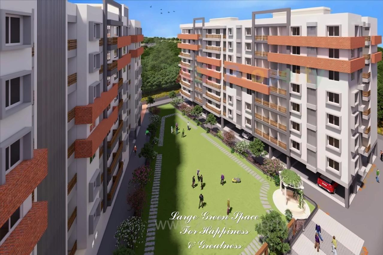 3D Elevation of real estate project Mangla Gauri Residency located at Vadaj, Ahmedabad, Gujarat