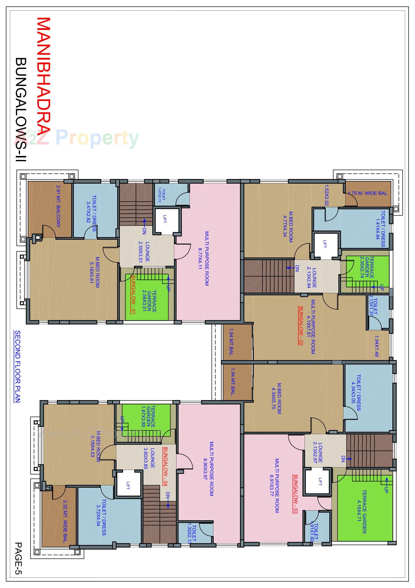 Layout of real estate project Manibhadra Bungalows Ii located at Paldi, Ahmedabad, Gujarat