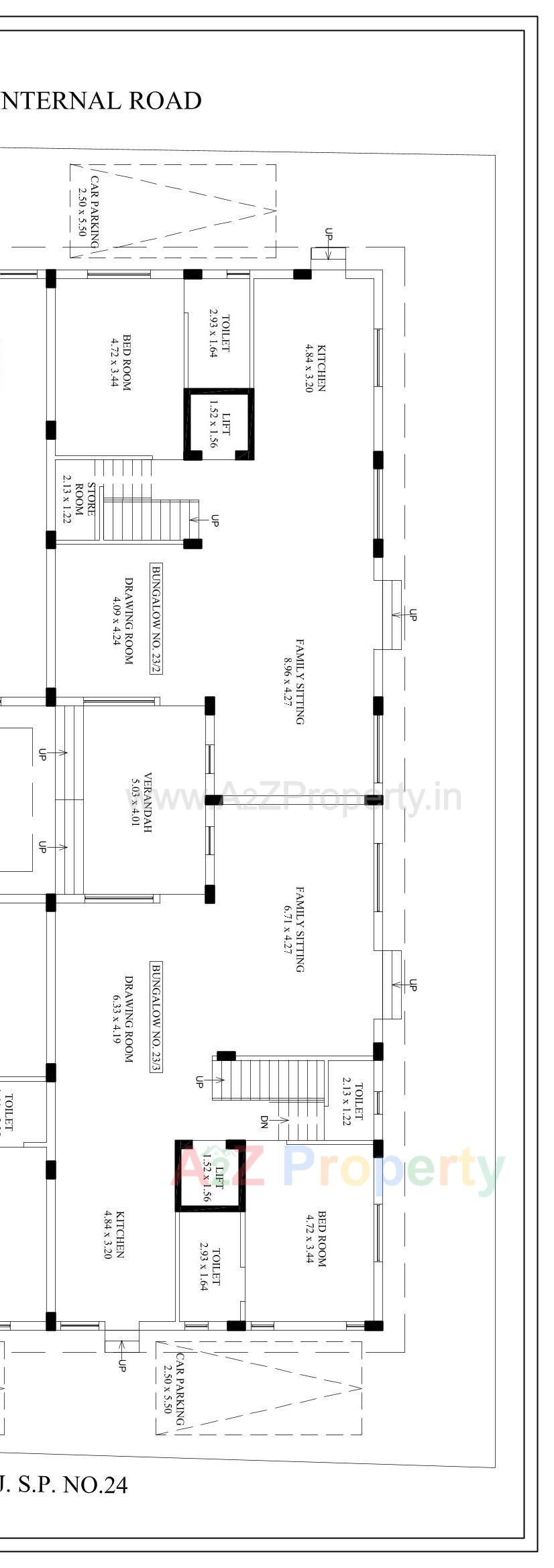 Layout of real estate project Manibhadra Bungalows located at Paldi, Ahmedabad, Gujarat