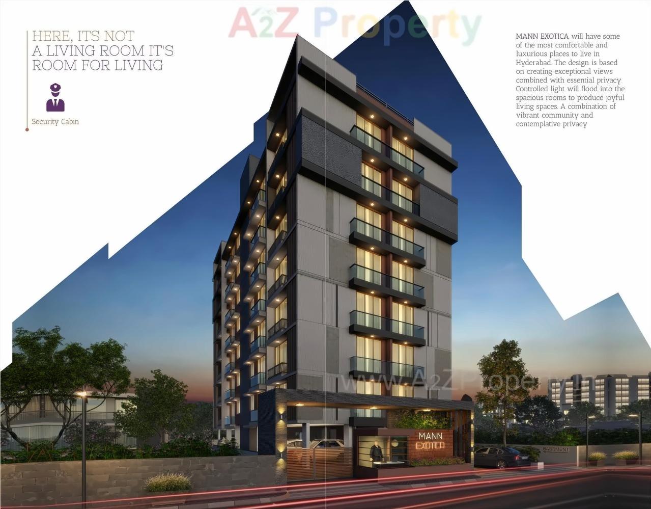 3D Elevation of real estate project Mann Exotica located at Bopal, Ahmedabad, Gujarat